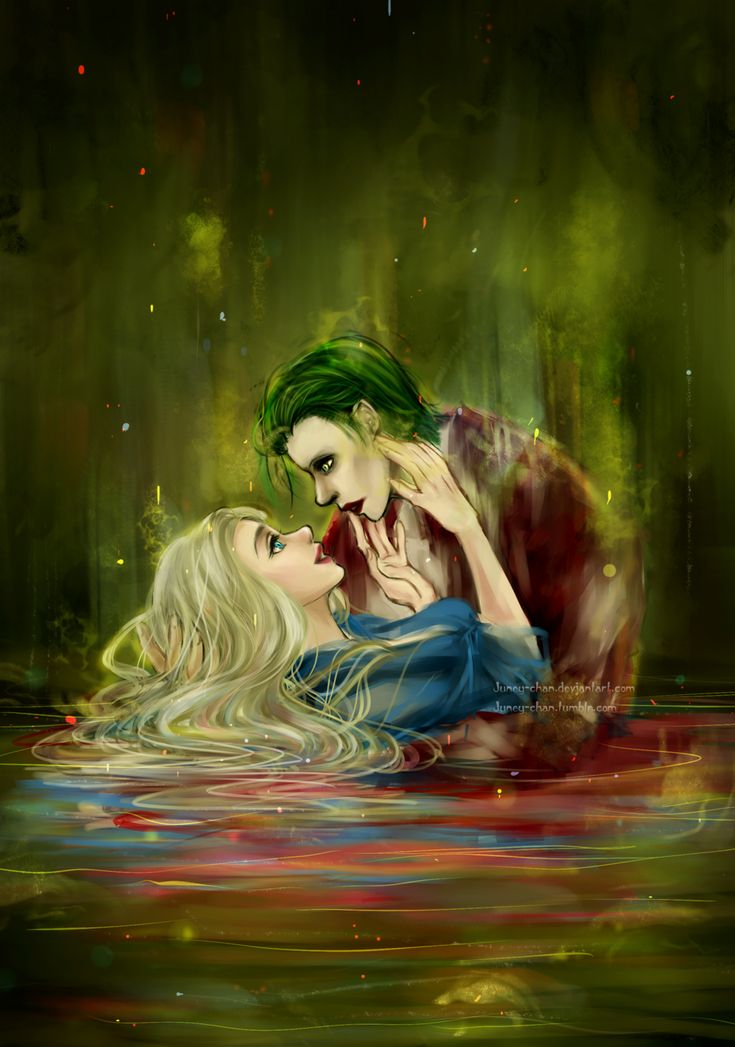 Romantic Joker And Harley Drawings Wallpapers