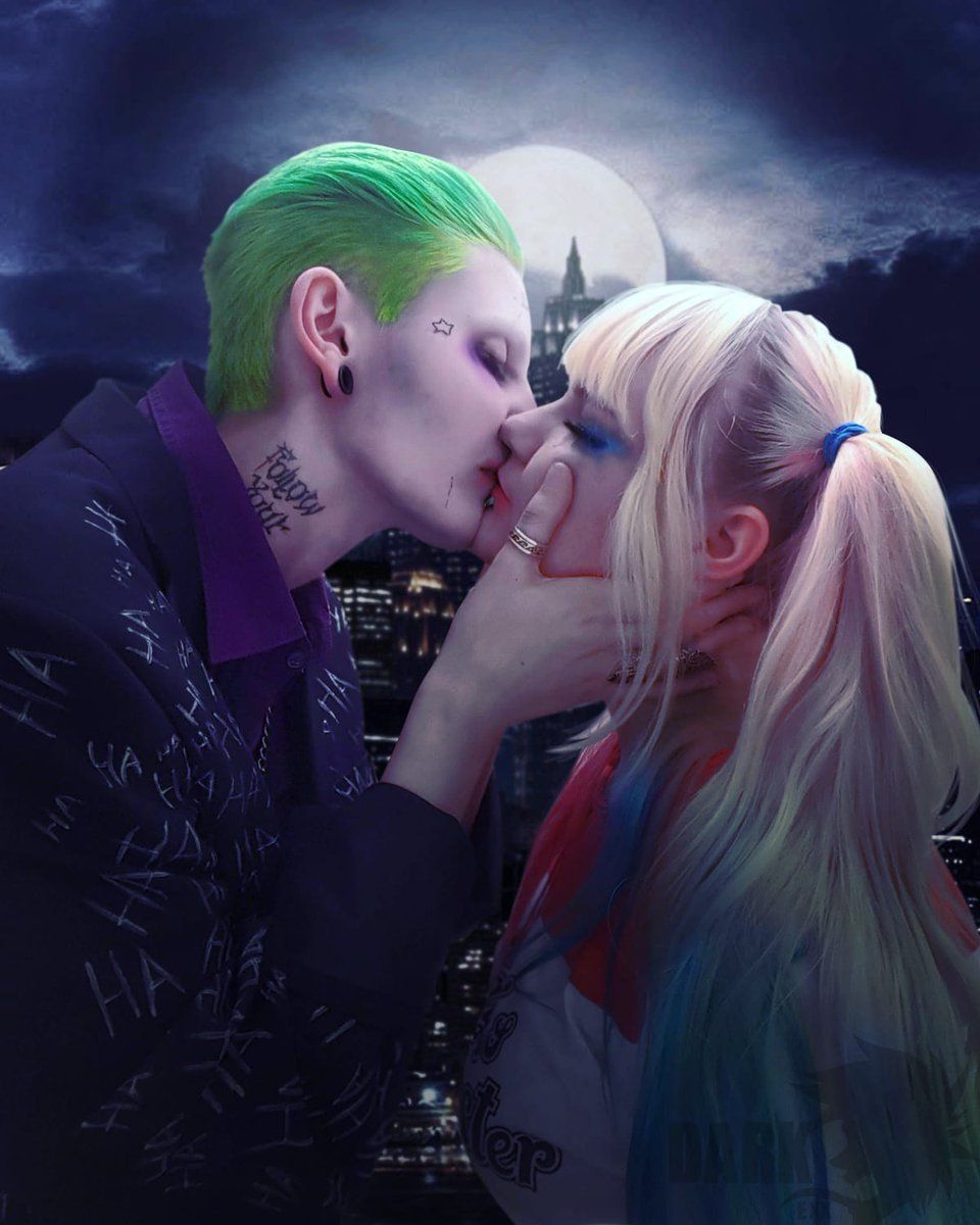 Romantic Joker And Harley Drawings Wallpapers