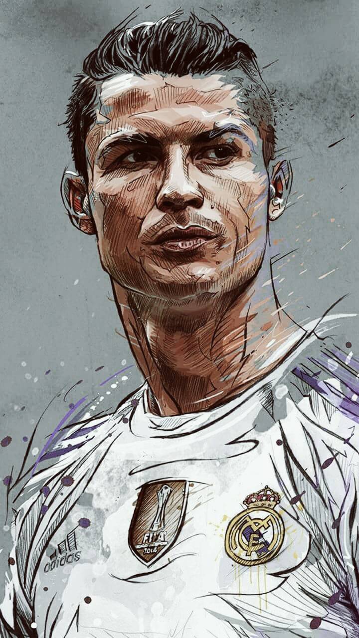 Ronaldo Cartoon Drawing Wallpapers