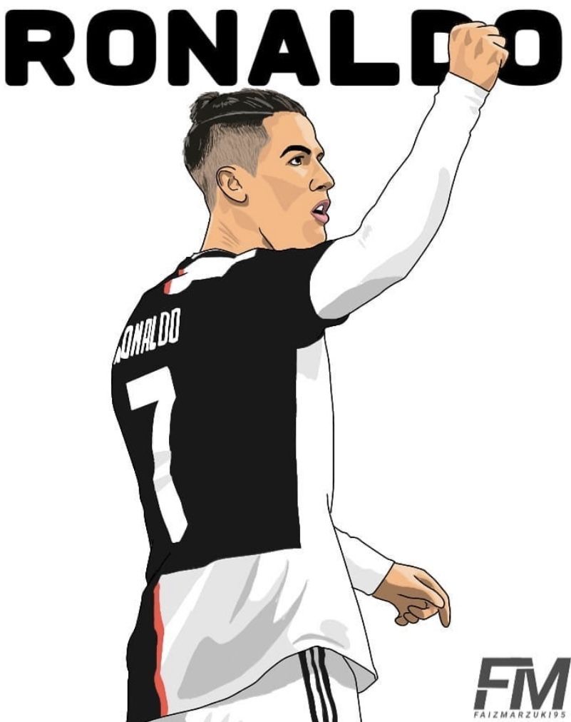 Ronaldo Cartoon Drawing Wallpapers