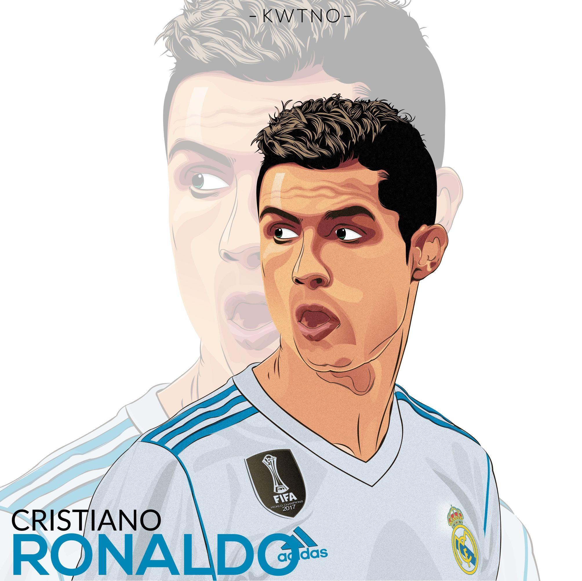 Ronaldo Cartoon Drawing Wallpapers