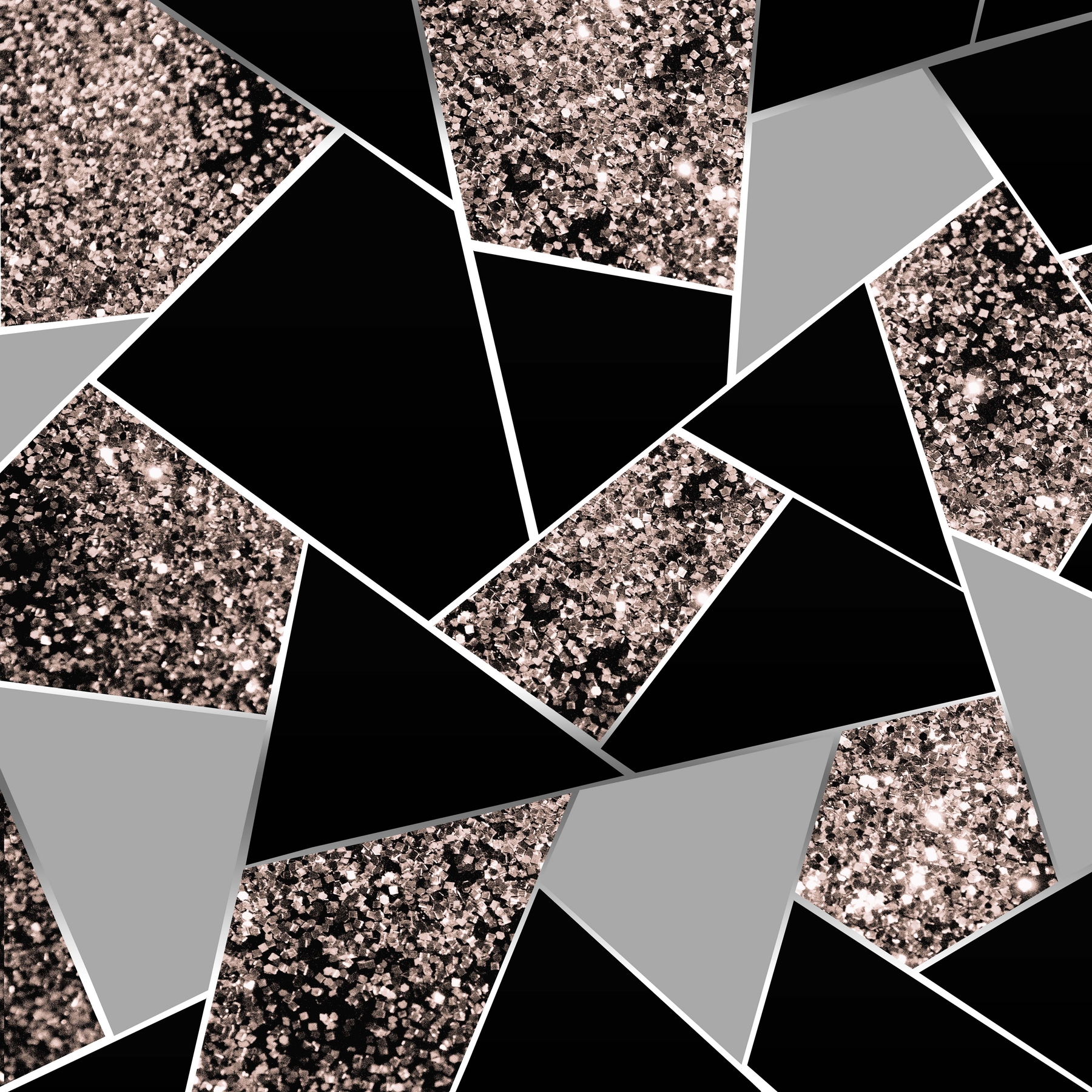 Rose Gold Black Glitter Wallpapers