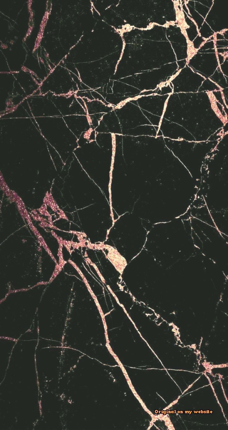 Rose Gold Black Marble Wallpapers