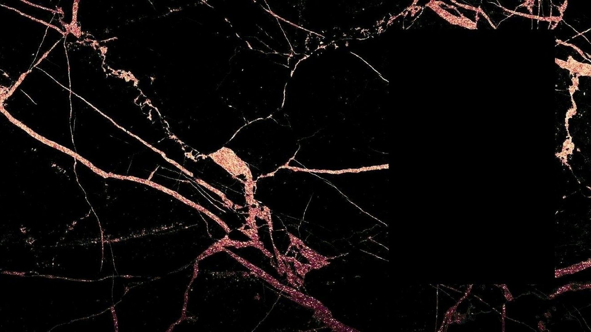 Rose Gold Black Marble Wallpapers