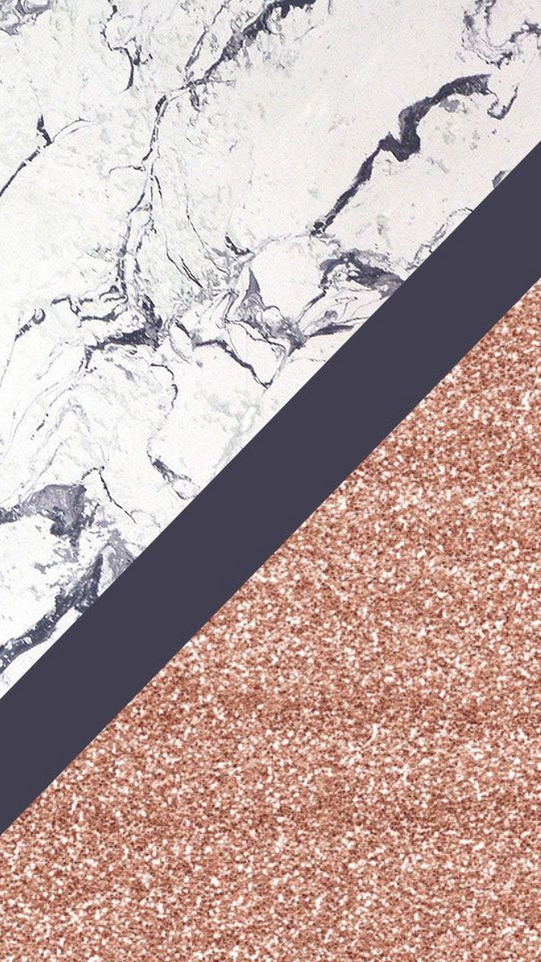 Rose Gold Black Marble Wallpapers