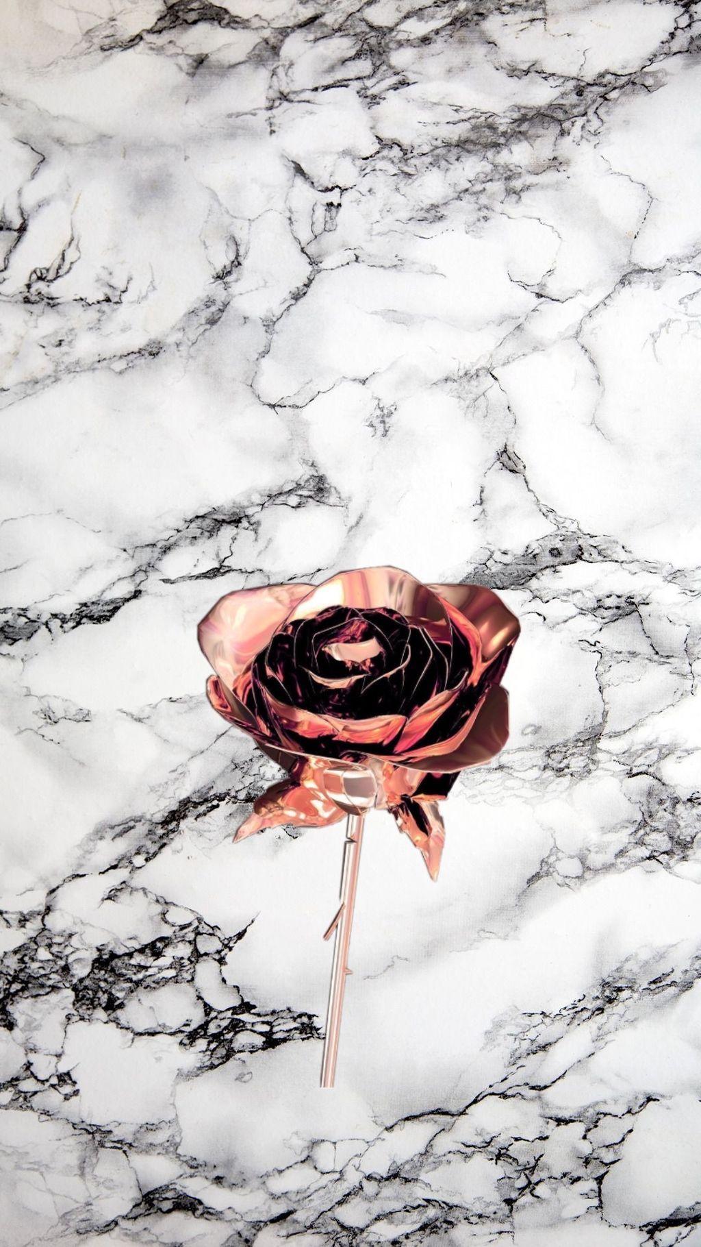 Rose Gold Black Marble Wallpapers