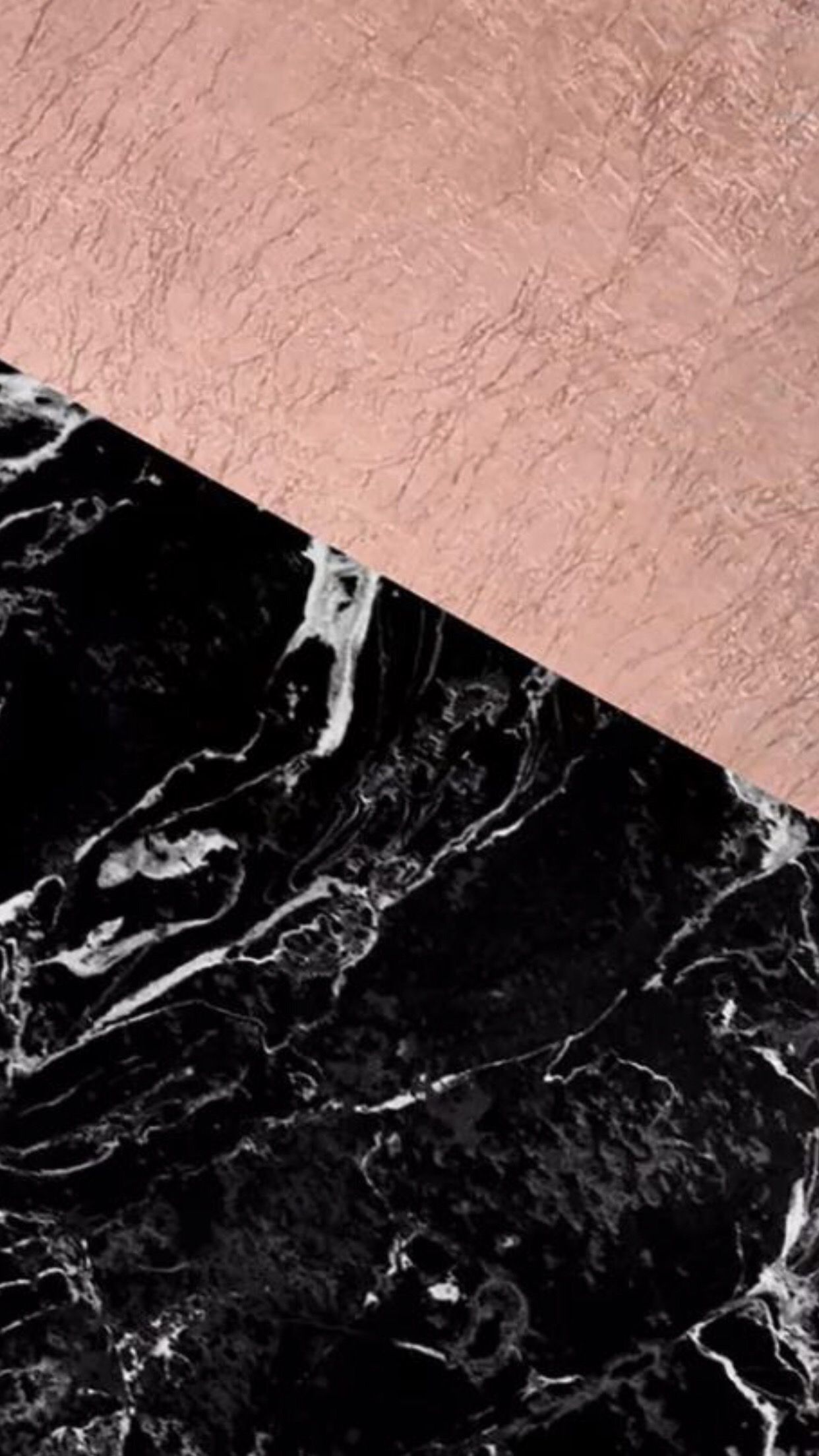 Rose Gold Black Marble Wallpapers