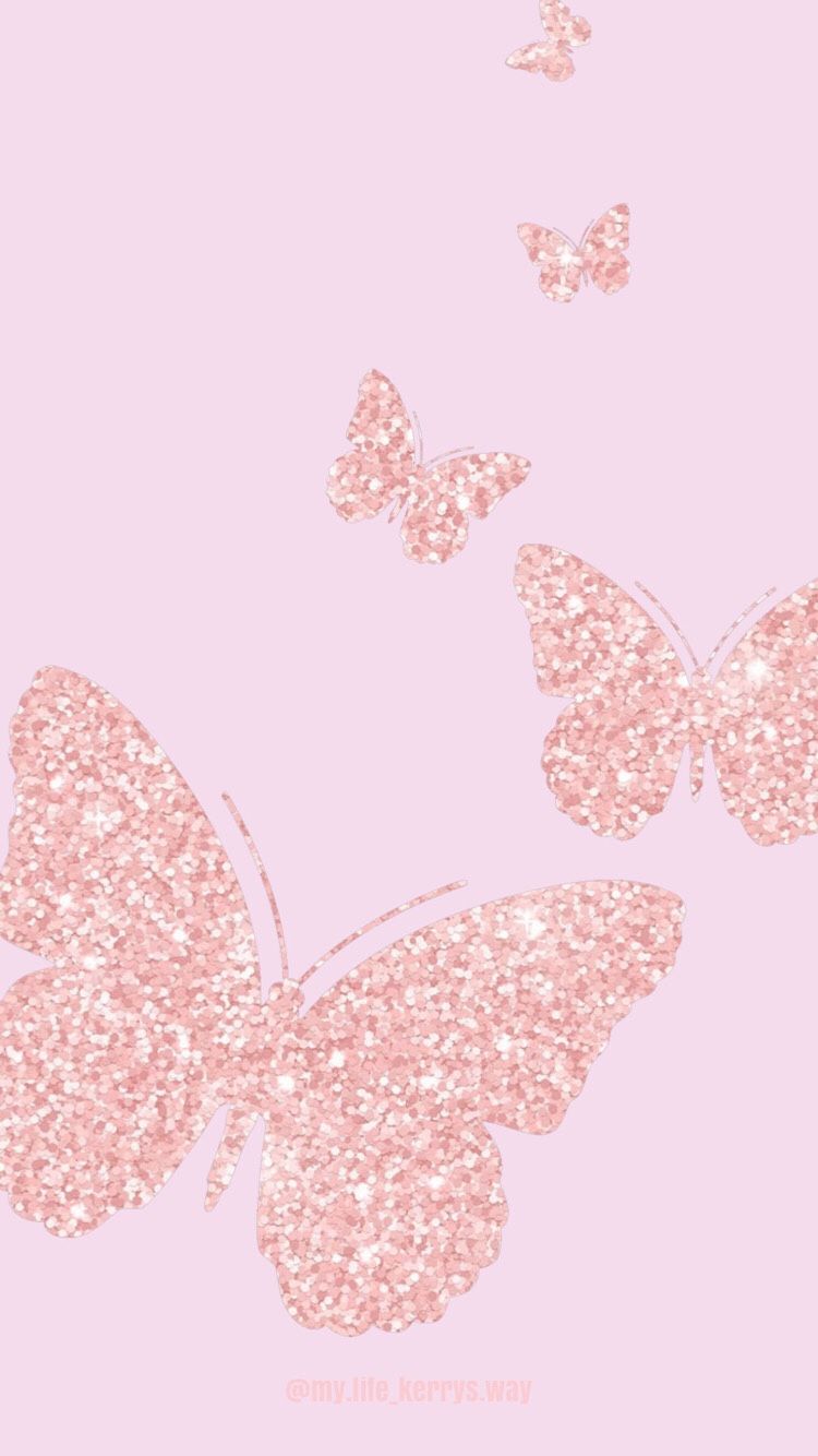 Rose Gold Butterflies Wallpapers