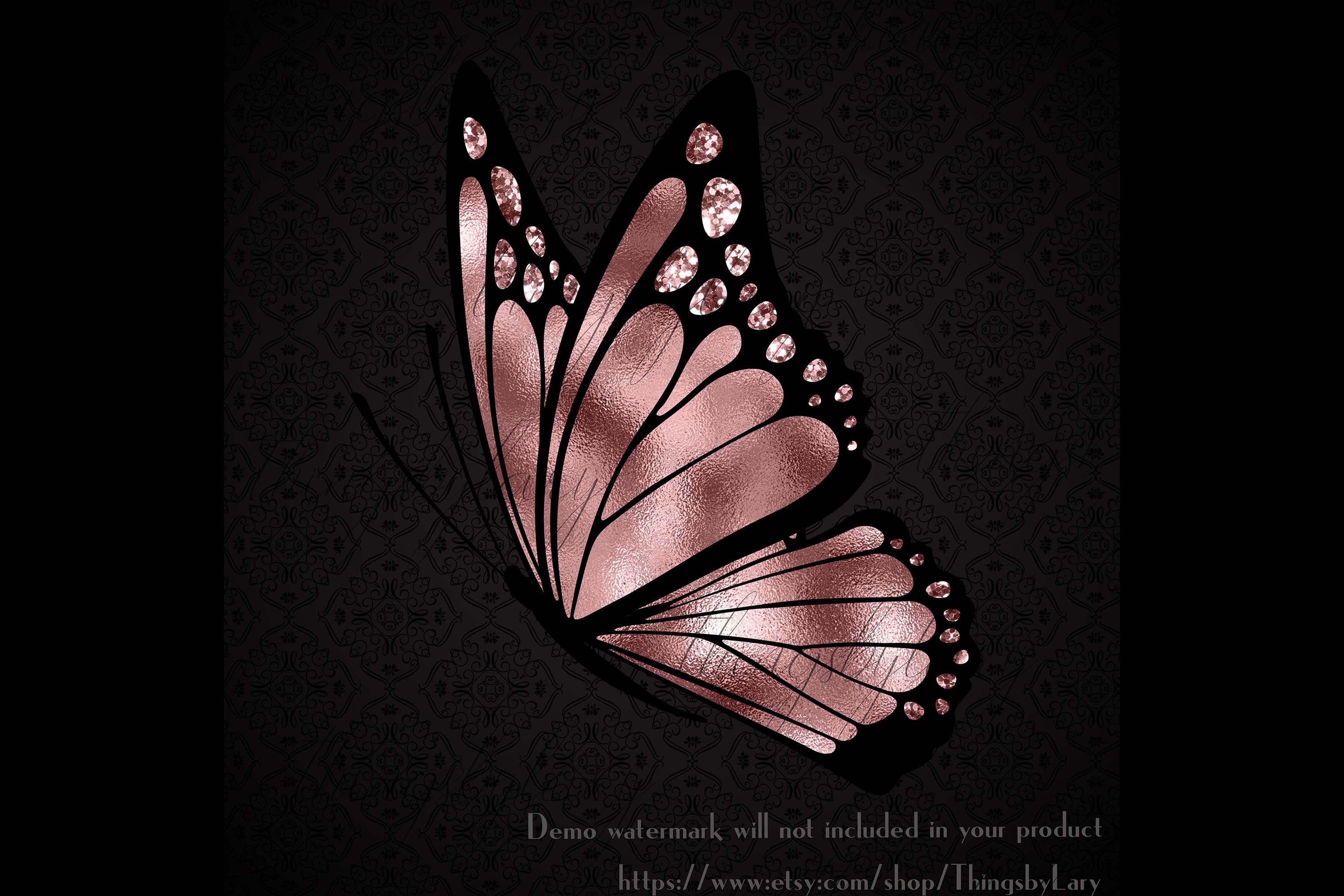 Rose Gold Butterfly Wallpapers