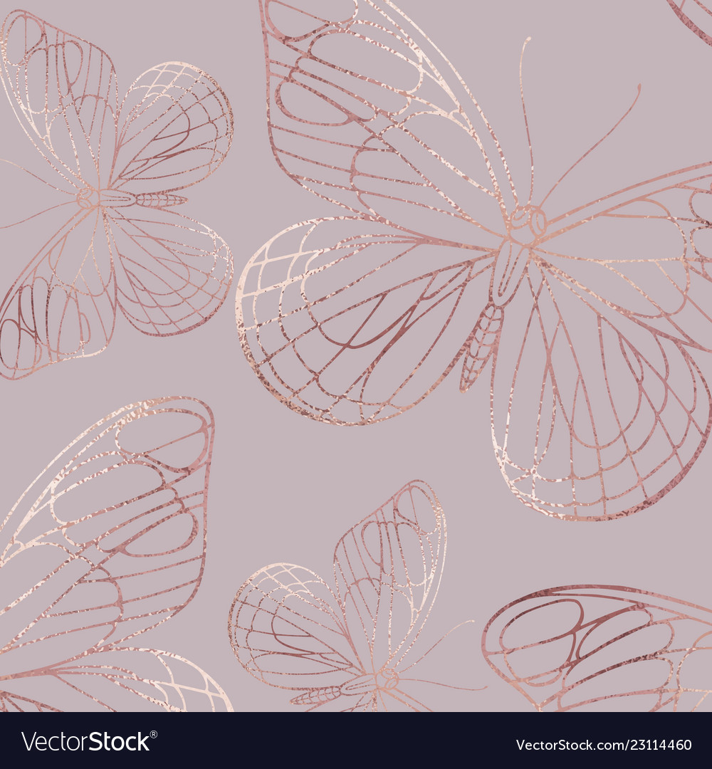 Rose Gold Butterfly Wallpapers