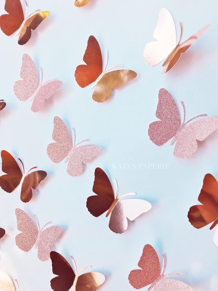 Rose Gold Butterfly Wallpapers