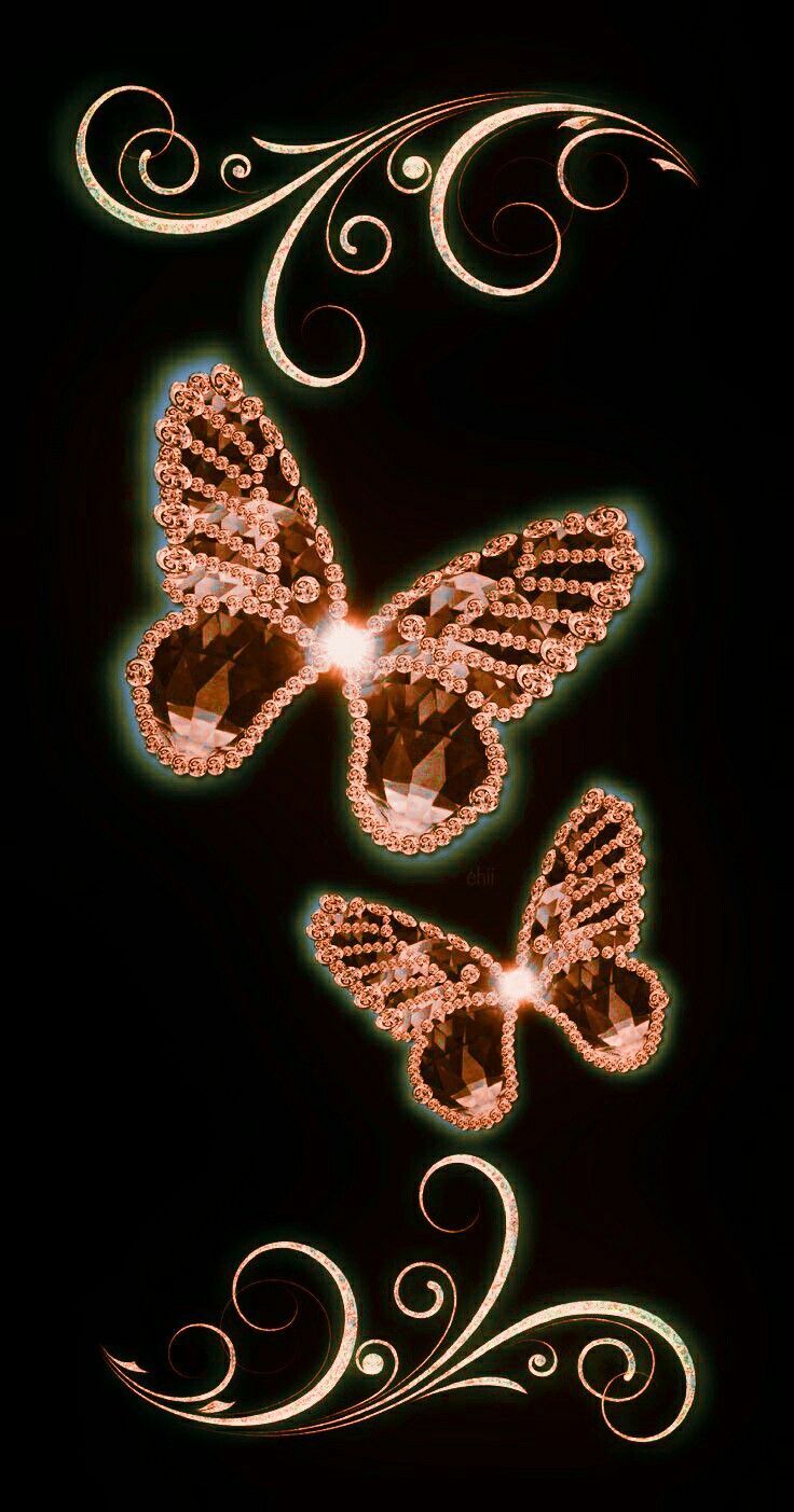 Rose Gold Butterfly Wallpapers