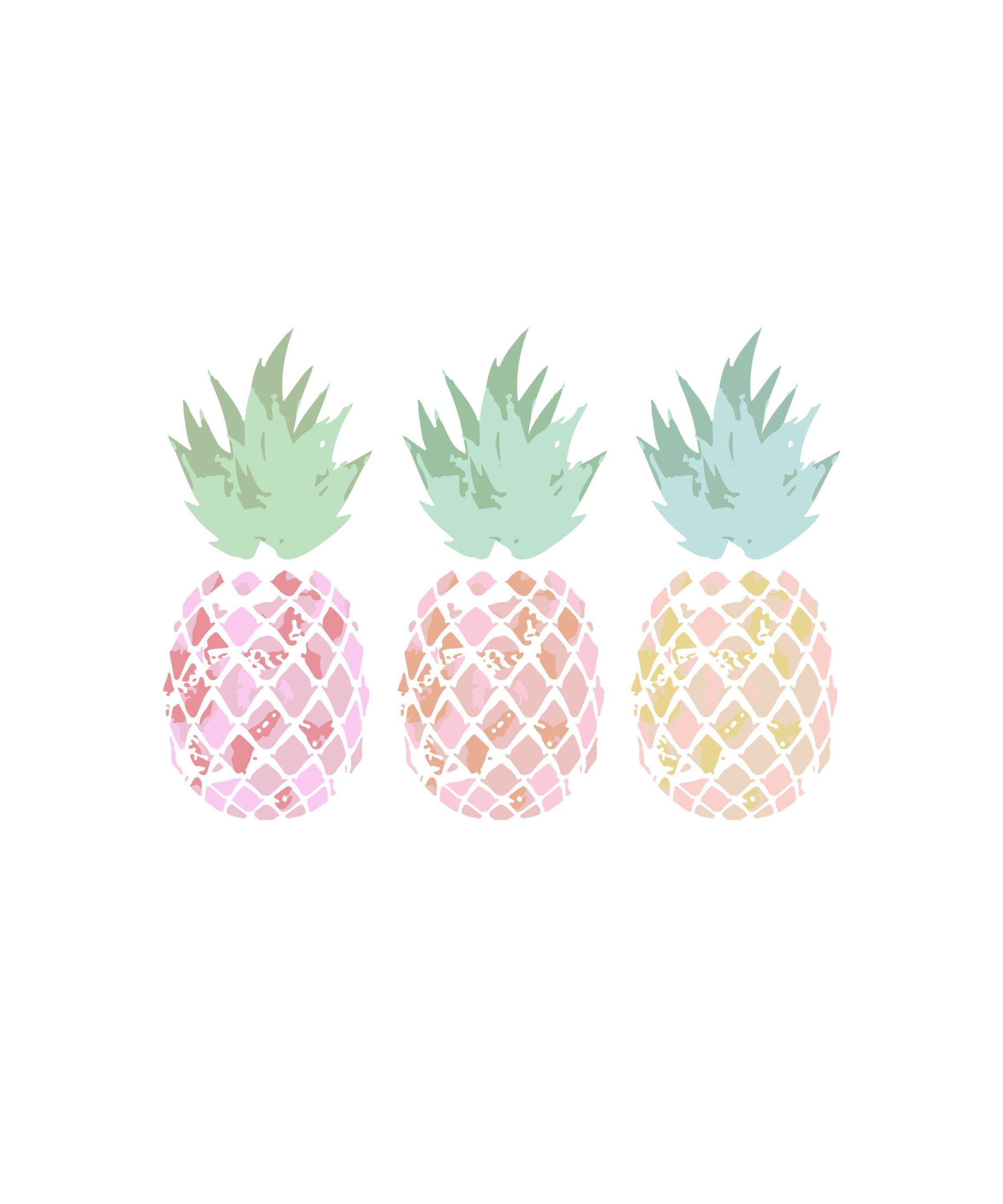 Rose Gold Cute Pineapple Wallpapers