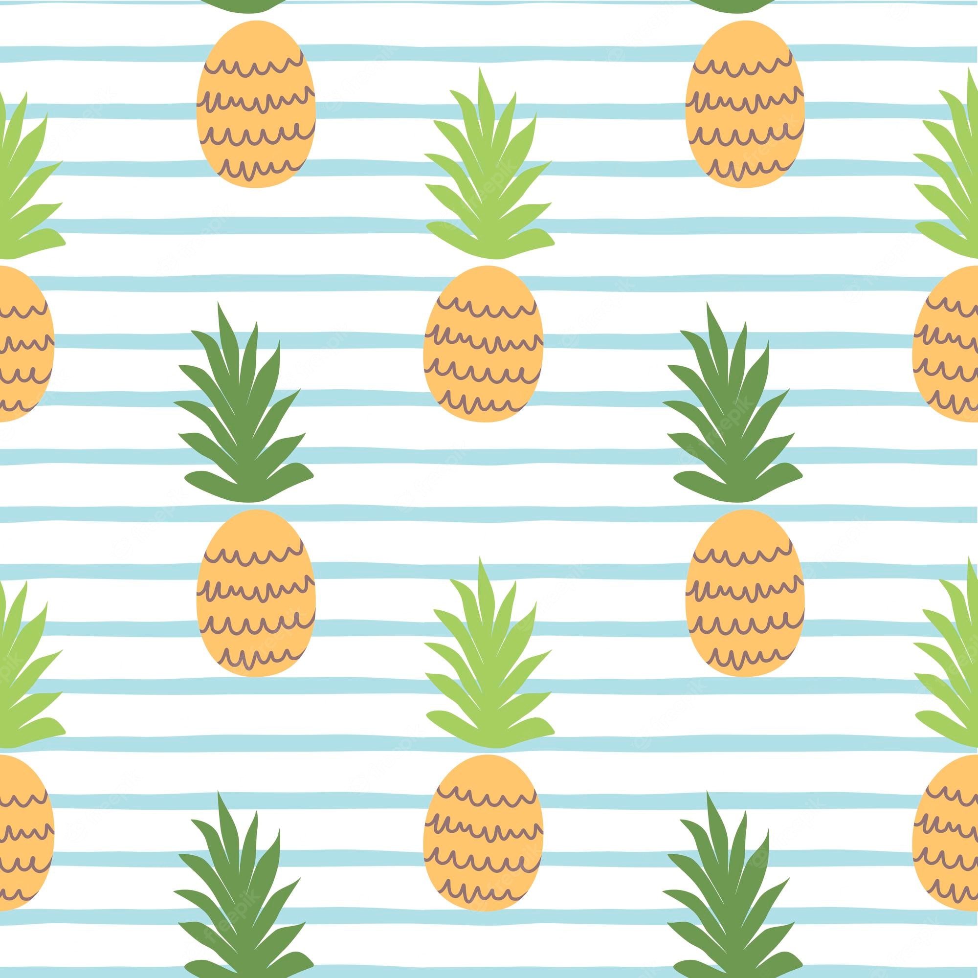 Rose Gold Cute Pineapple Wallpapers