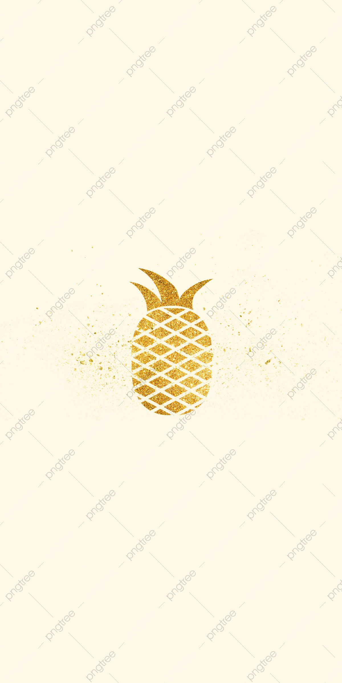 Rose Gold Cute Pineapple Wallpapers