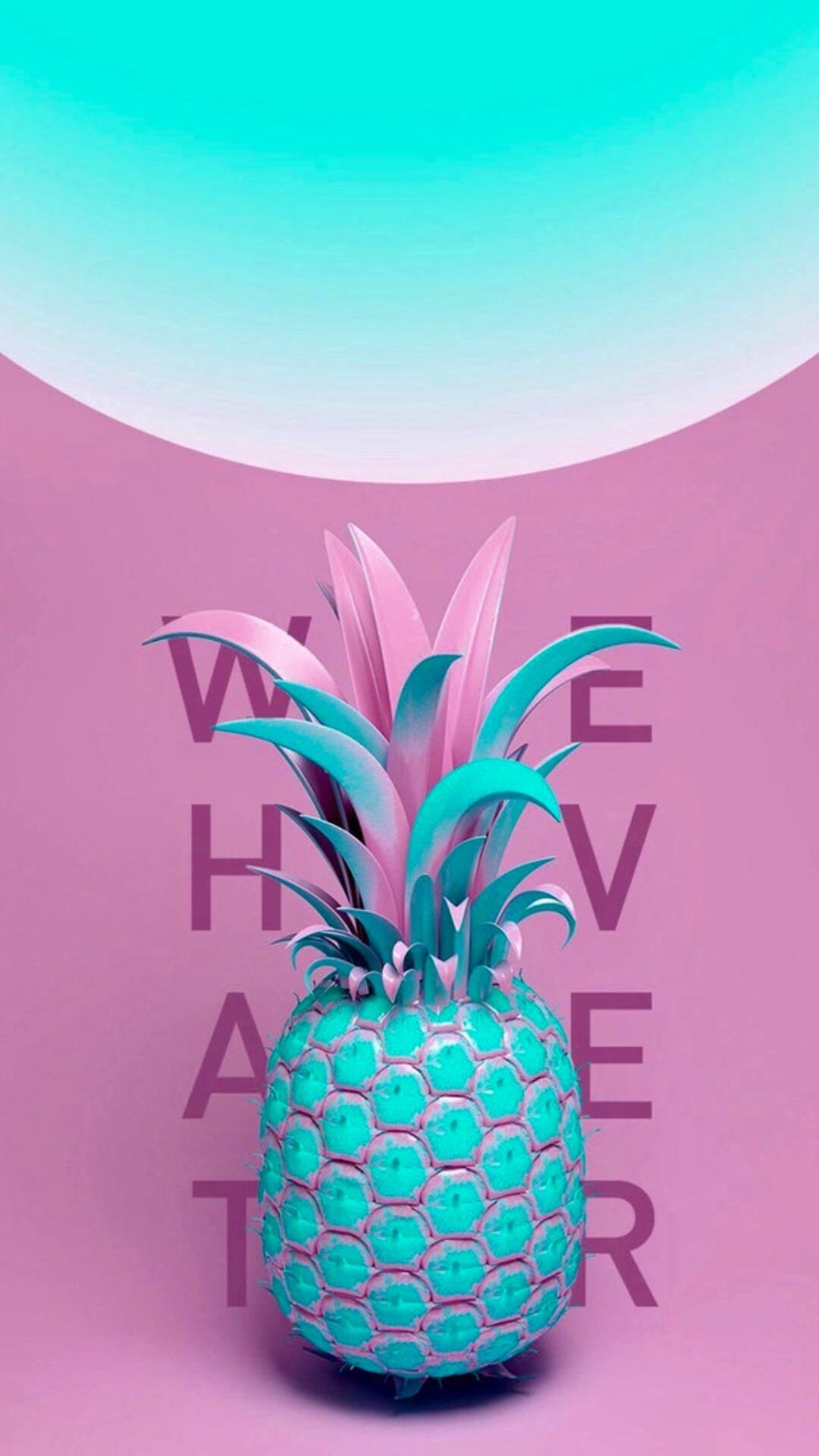 Rose Gold Cute Pineapple Wallpapers