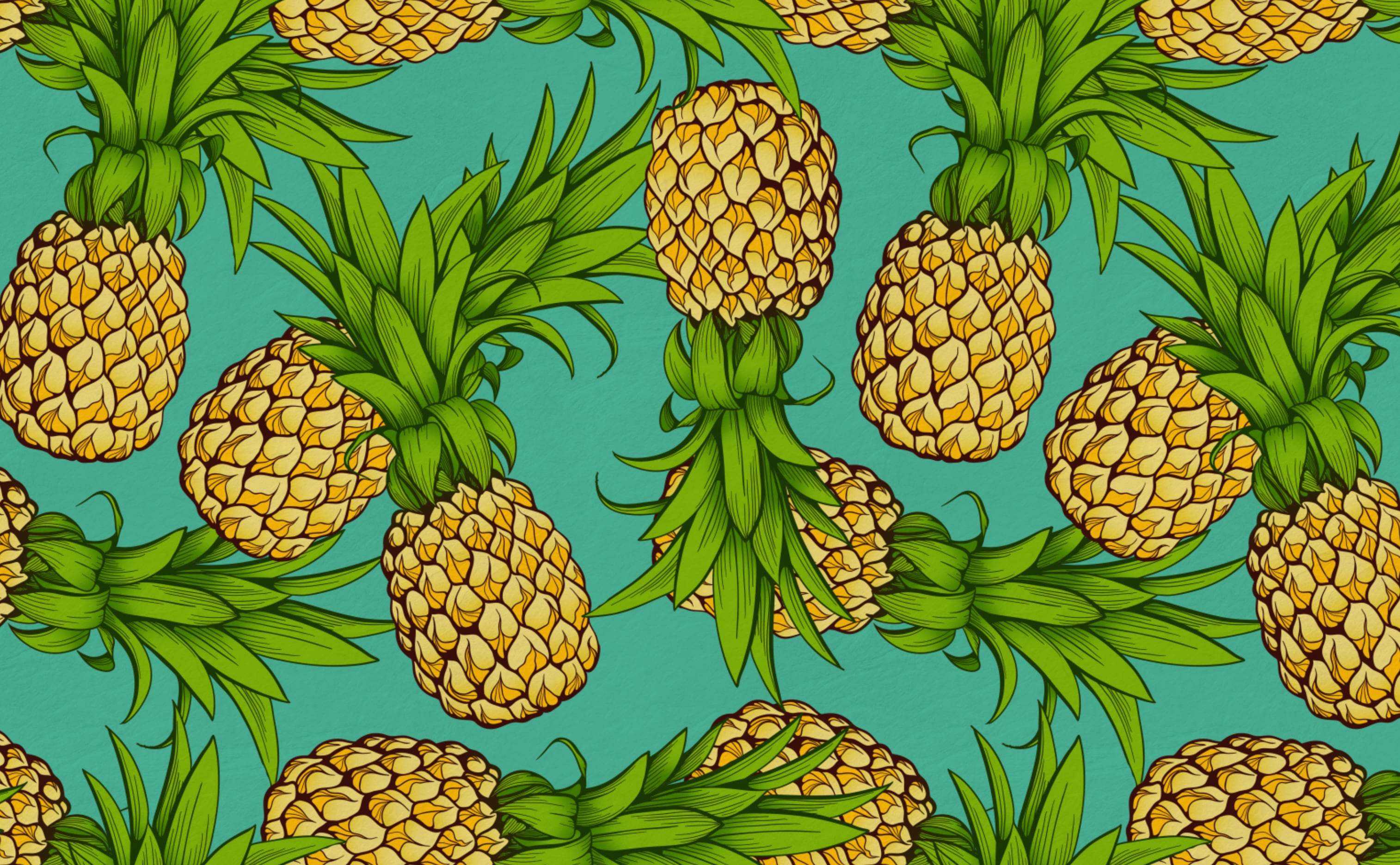 Rose Gold Cute Pineapple Wallpapers