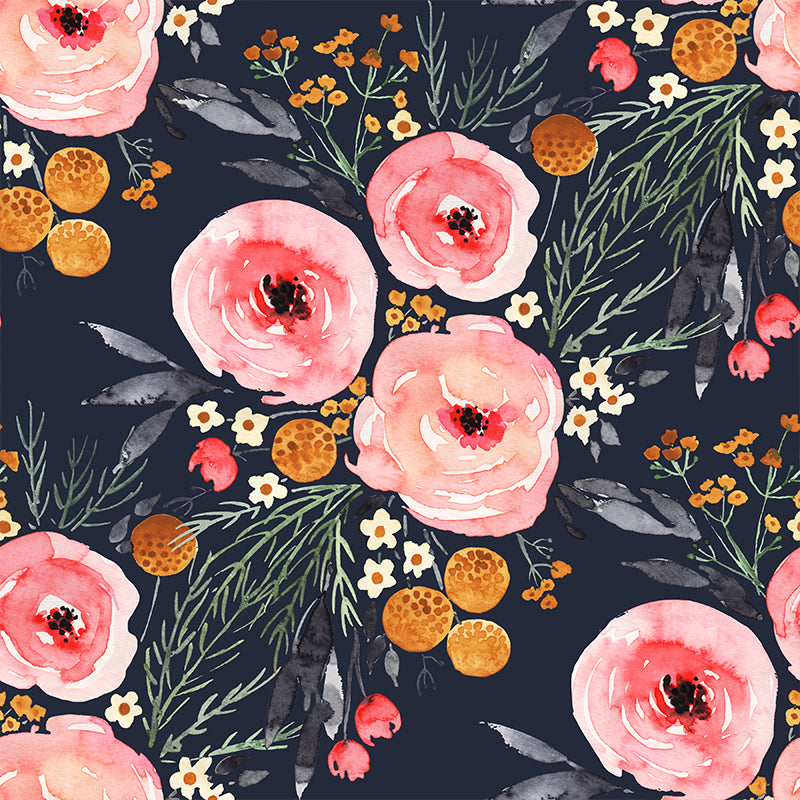 Rose Gold Floral Wallpapers