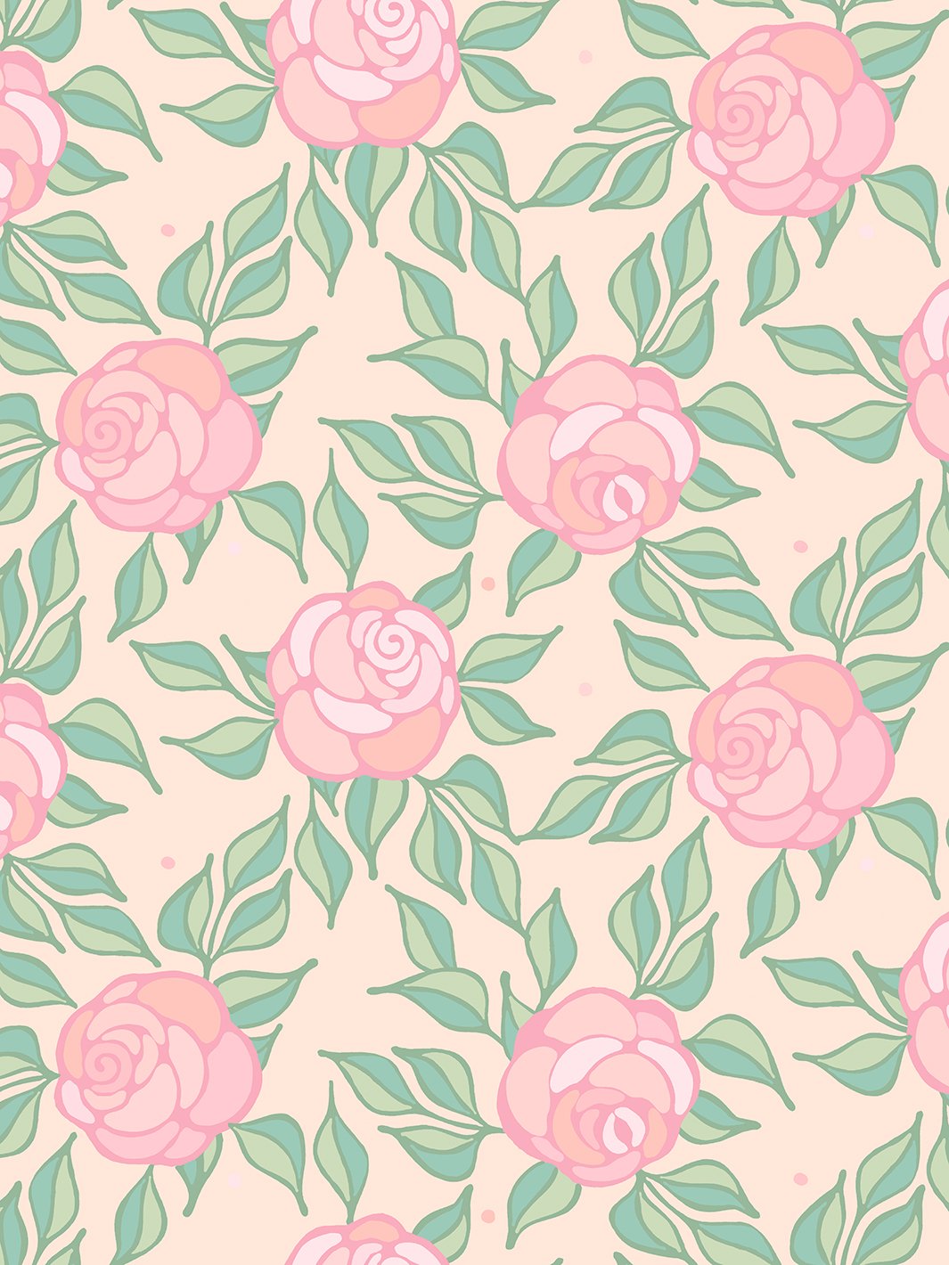 Rose Gold Floral Wallpapers