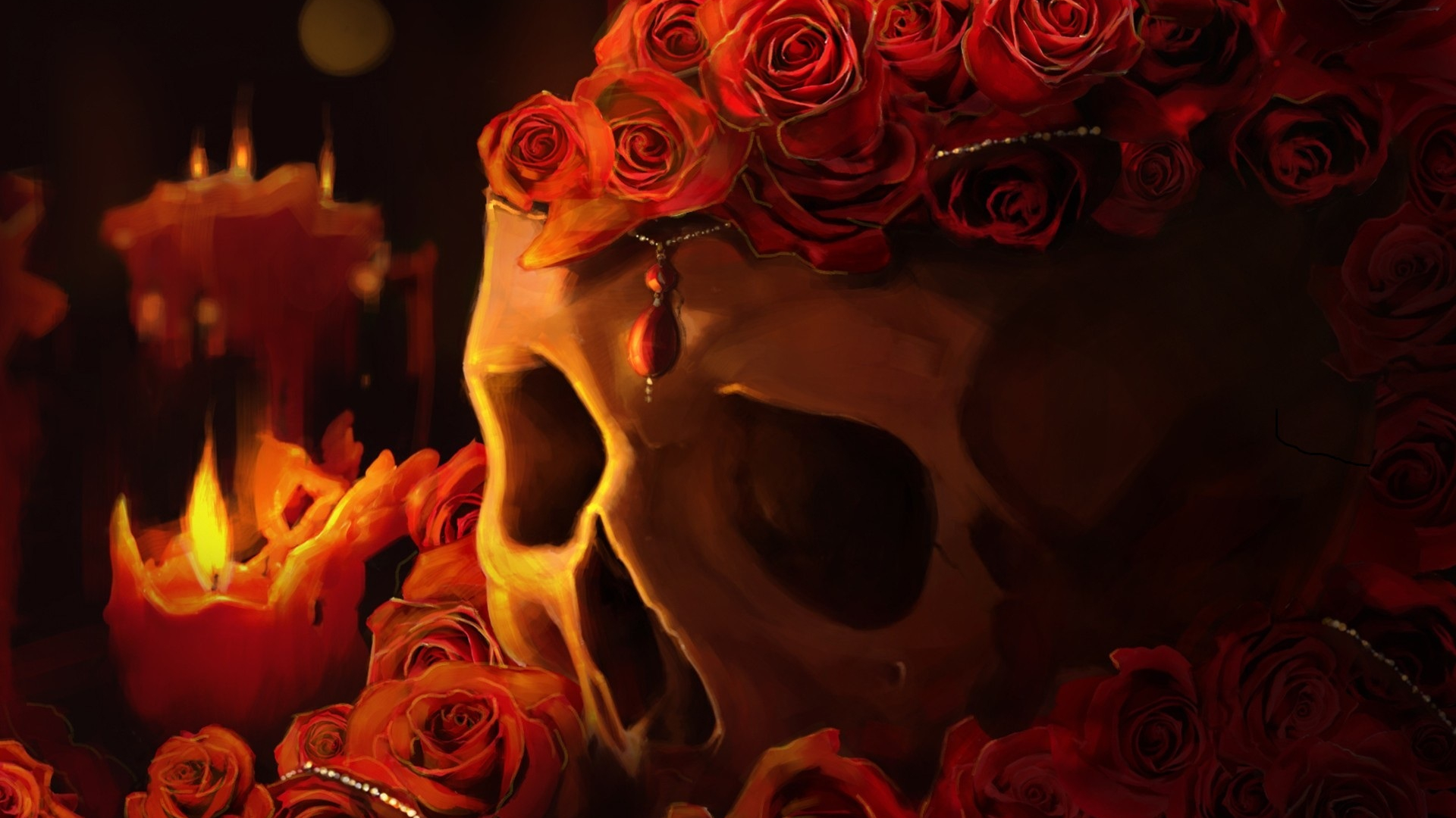 Rose On Fire Wallpapers