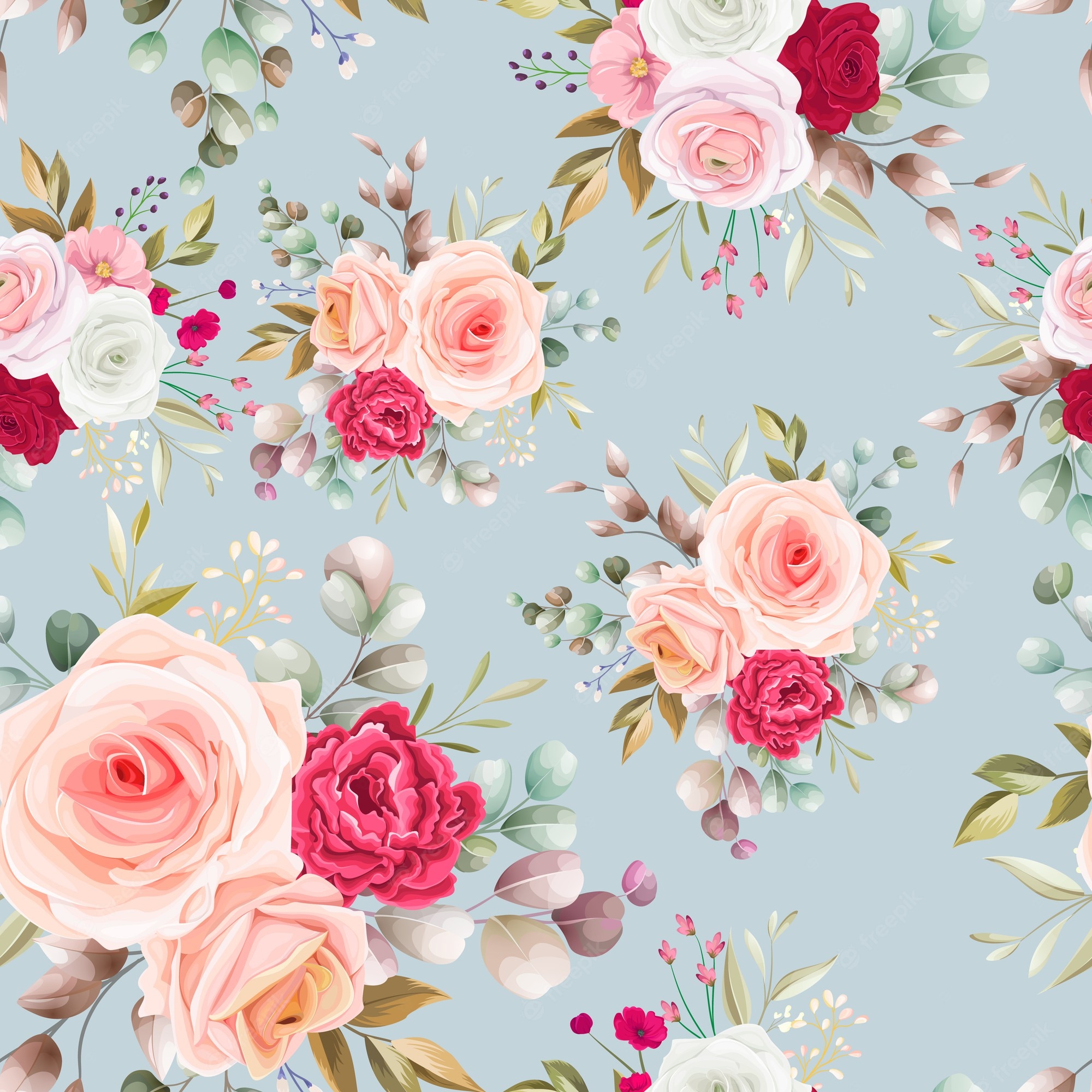 Rose Pattern Wallpapers