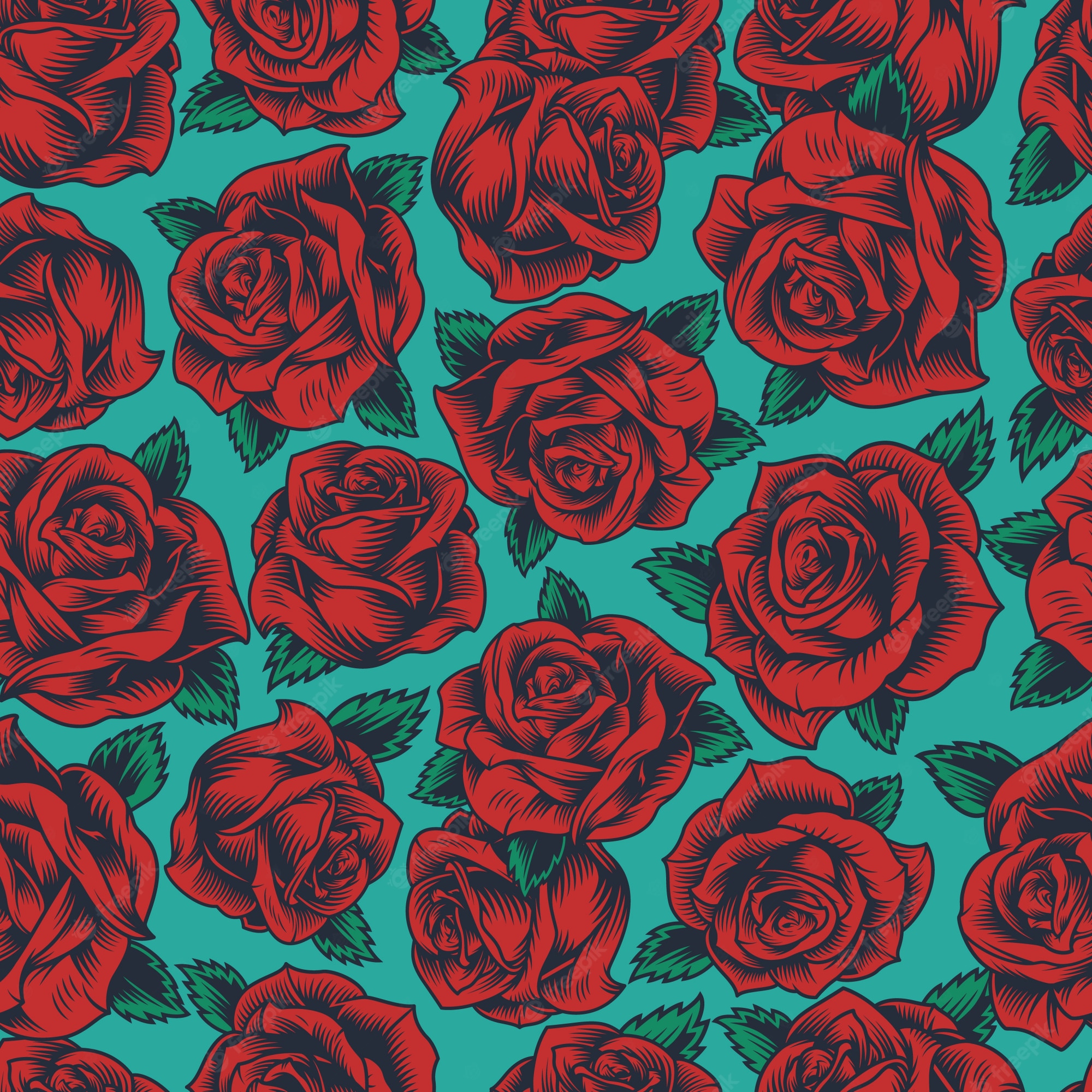 Rose Pattern Wallpapers