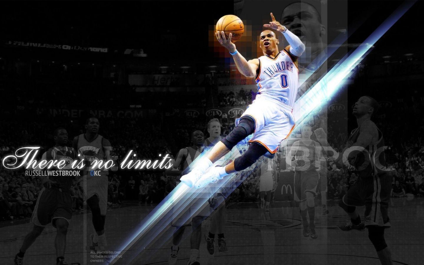 Russell Westbrook Dunking Wallpapers