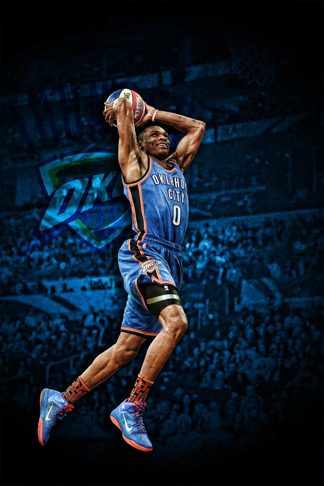 Russell Westbrook Dunking Wallpapers