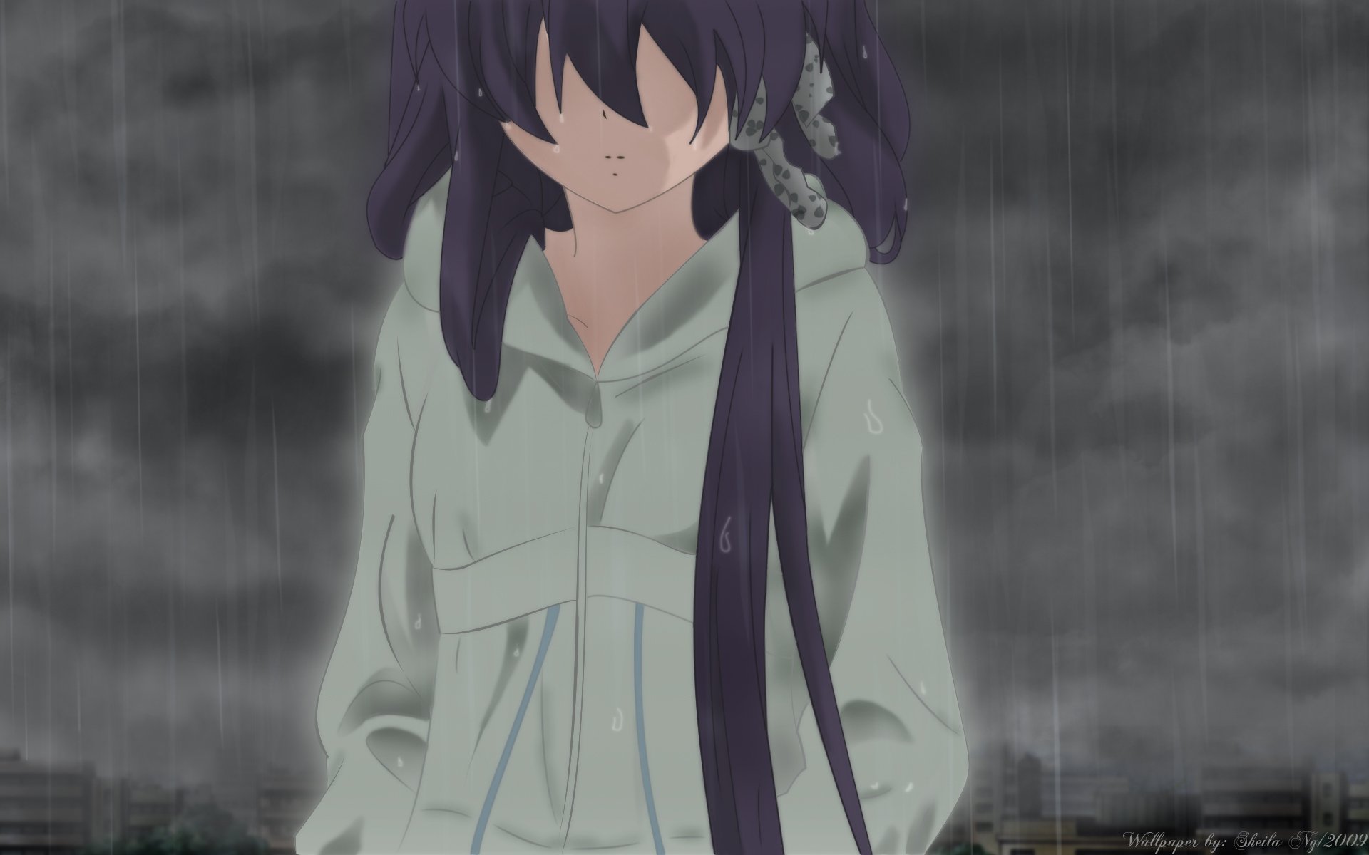 Sad Anime Girl In The Rain Wallpapers