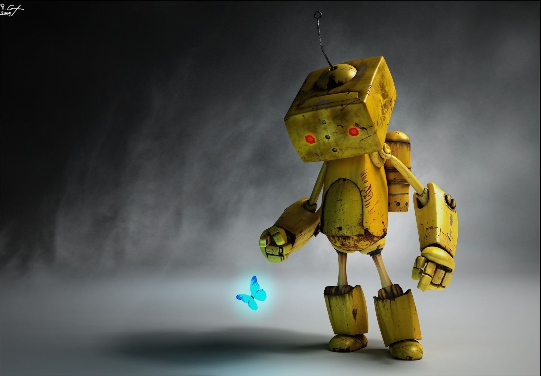 Sad Box Robot Wallpapers