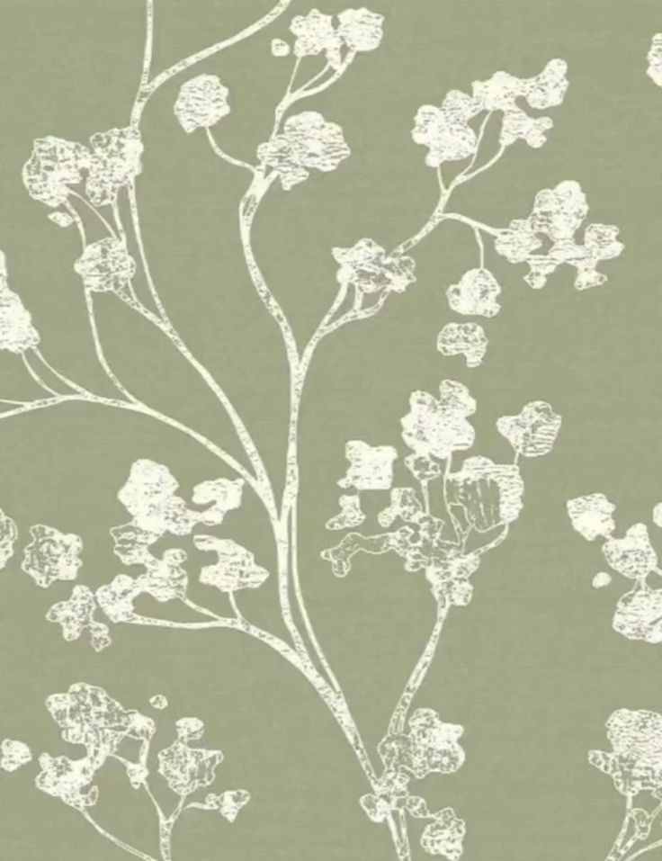 Sage Green Flowers Wallpapers