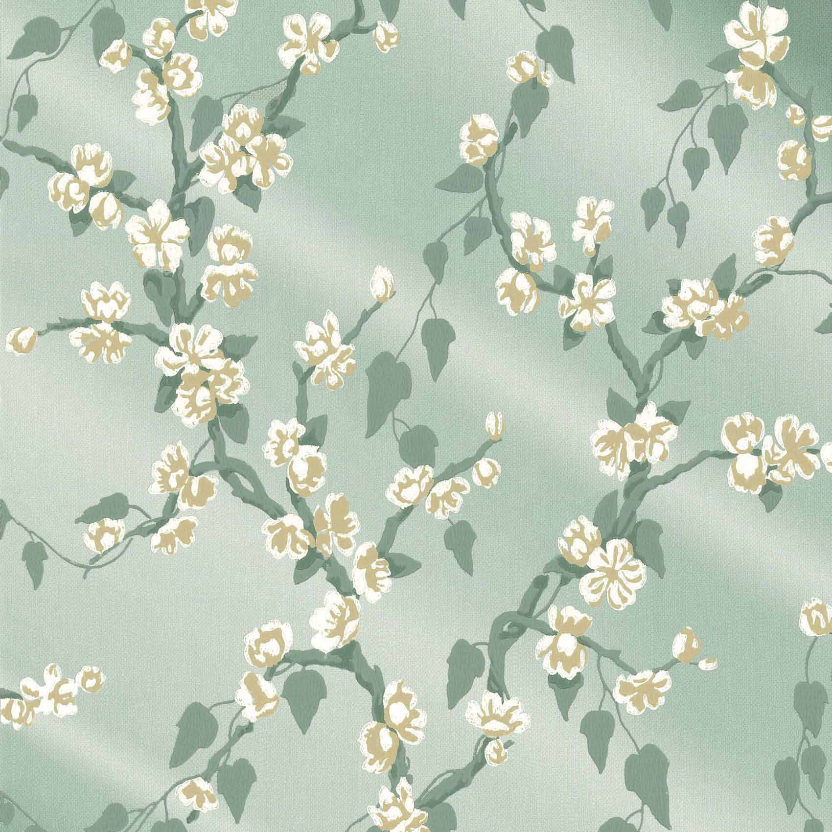 Sage Green Flowers Wallpapers