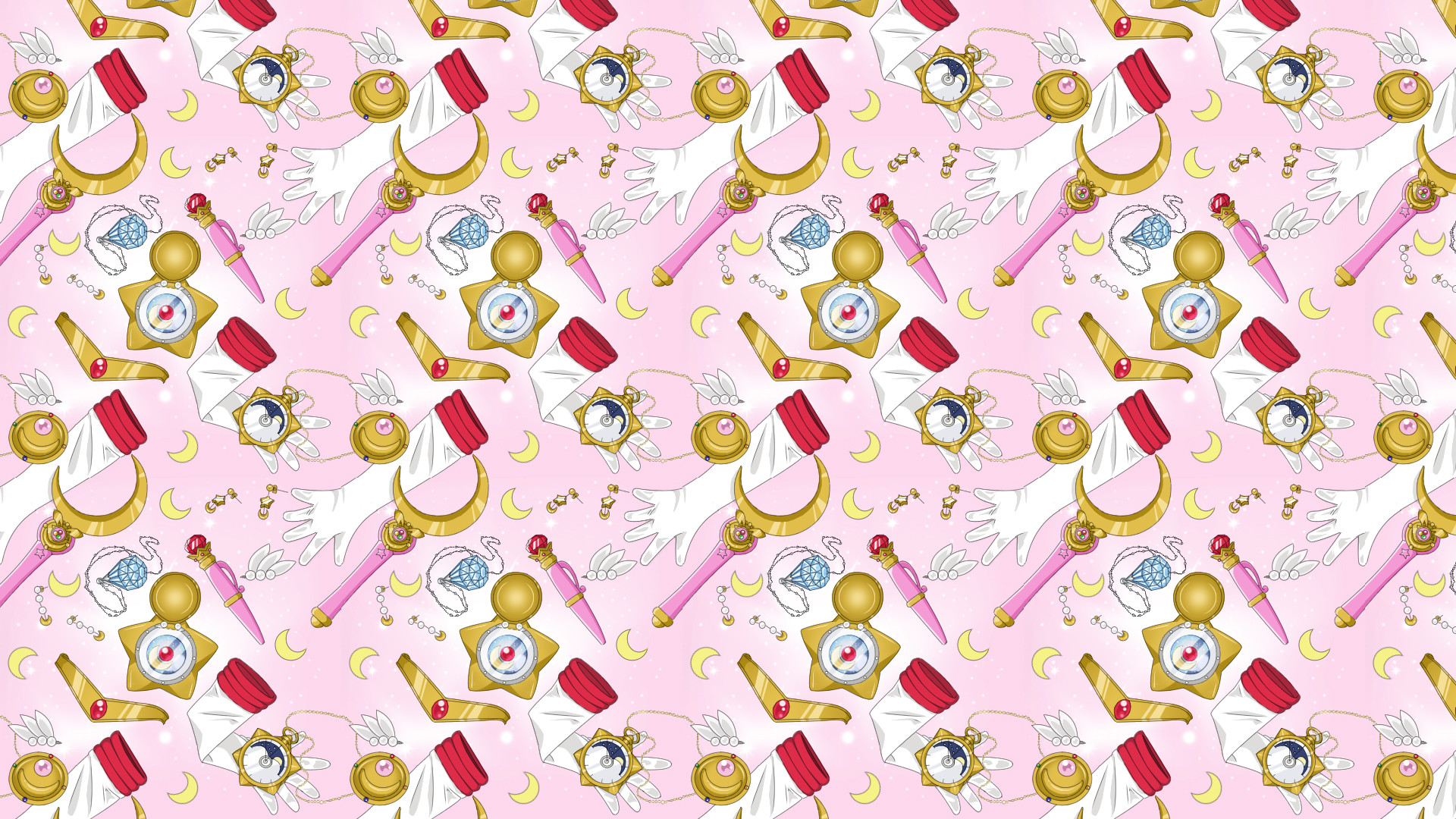 Sailor Moon Pattern Wallpapers