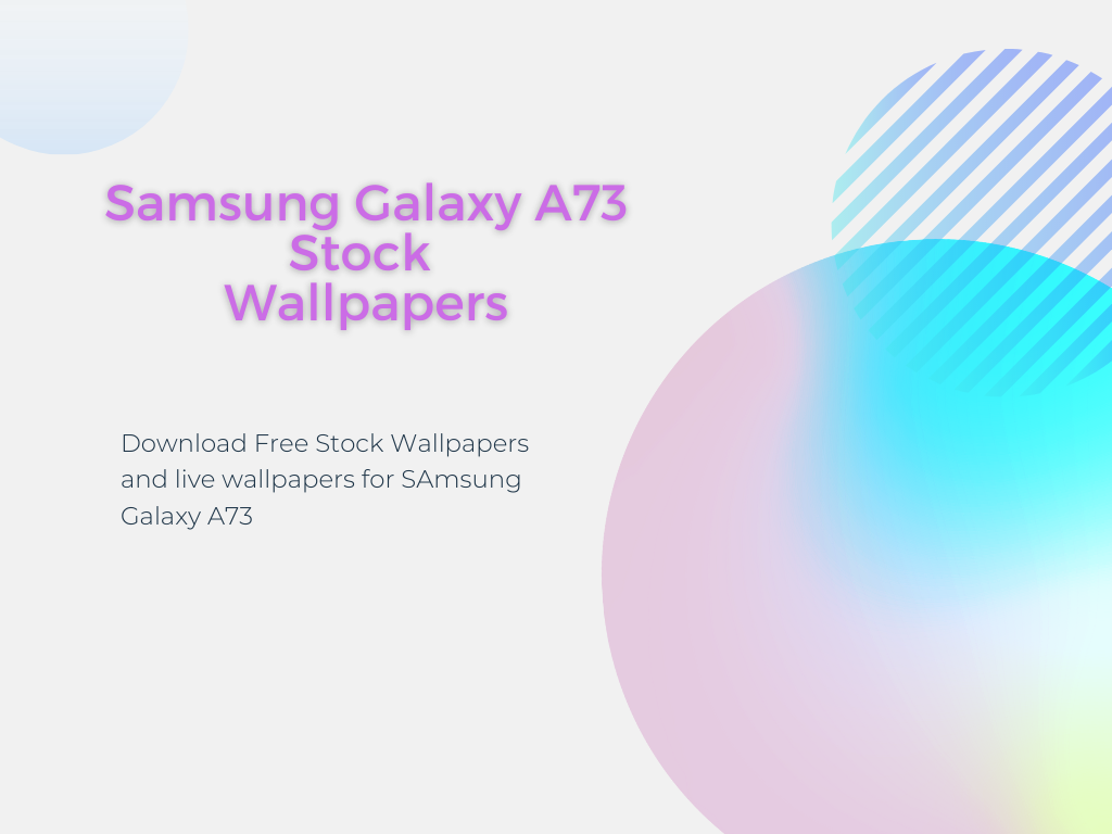 Samsung Stock Wallpapers