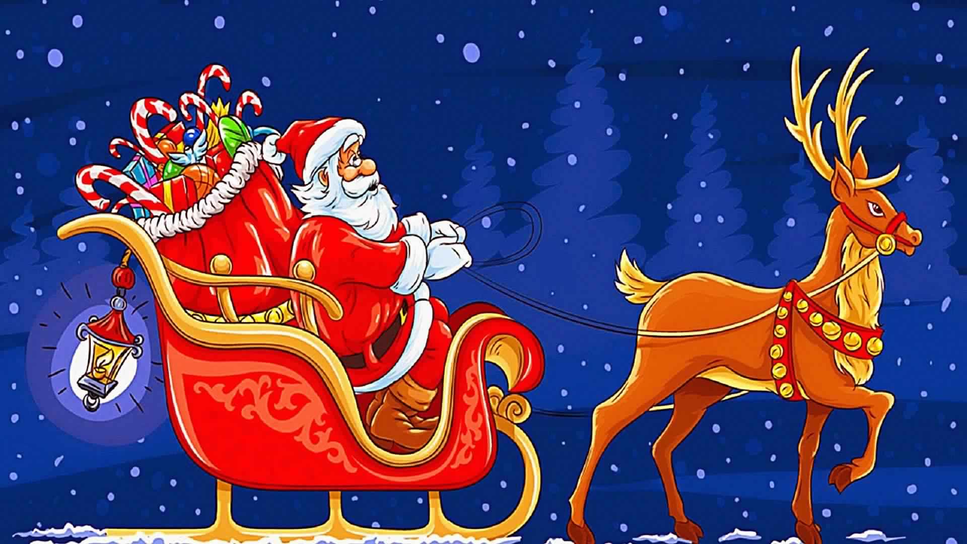 Santa Sleigh Wallpapers