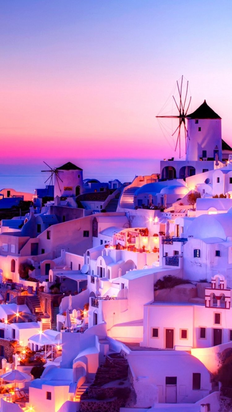 Santorini Iphone Wallpapers