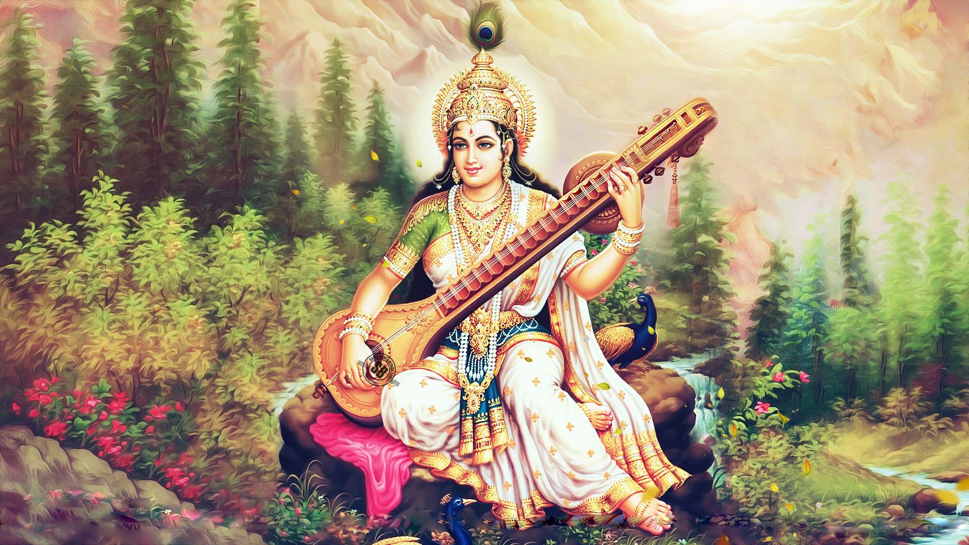 Saraswati Devi Images Wallpapers