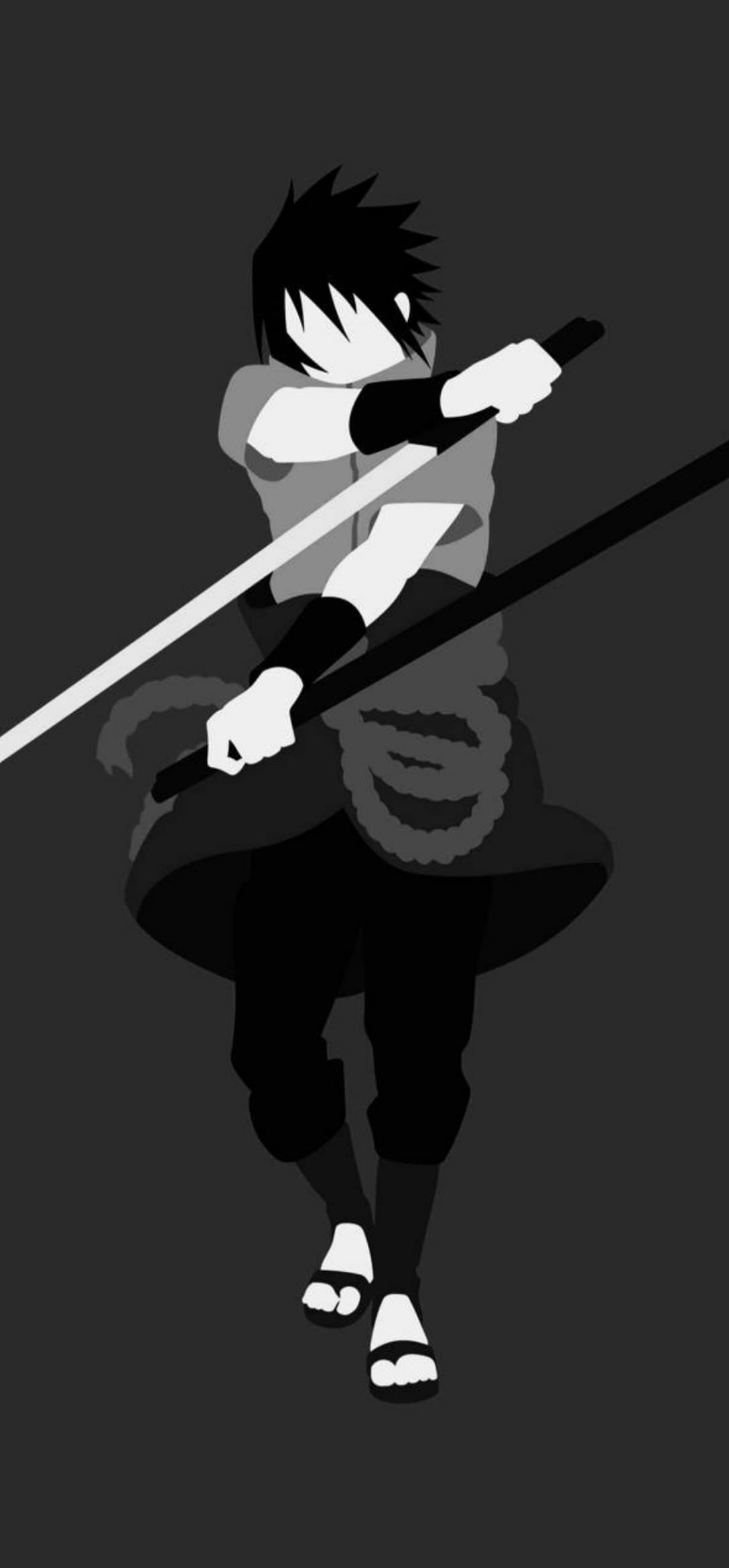 Sasuke Black And White Wallpapers