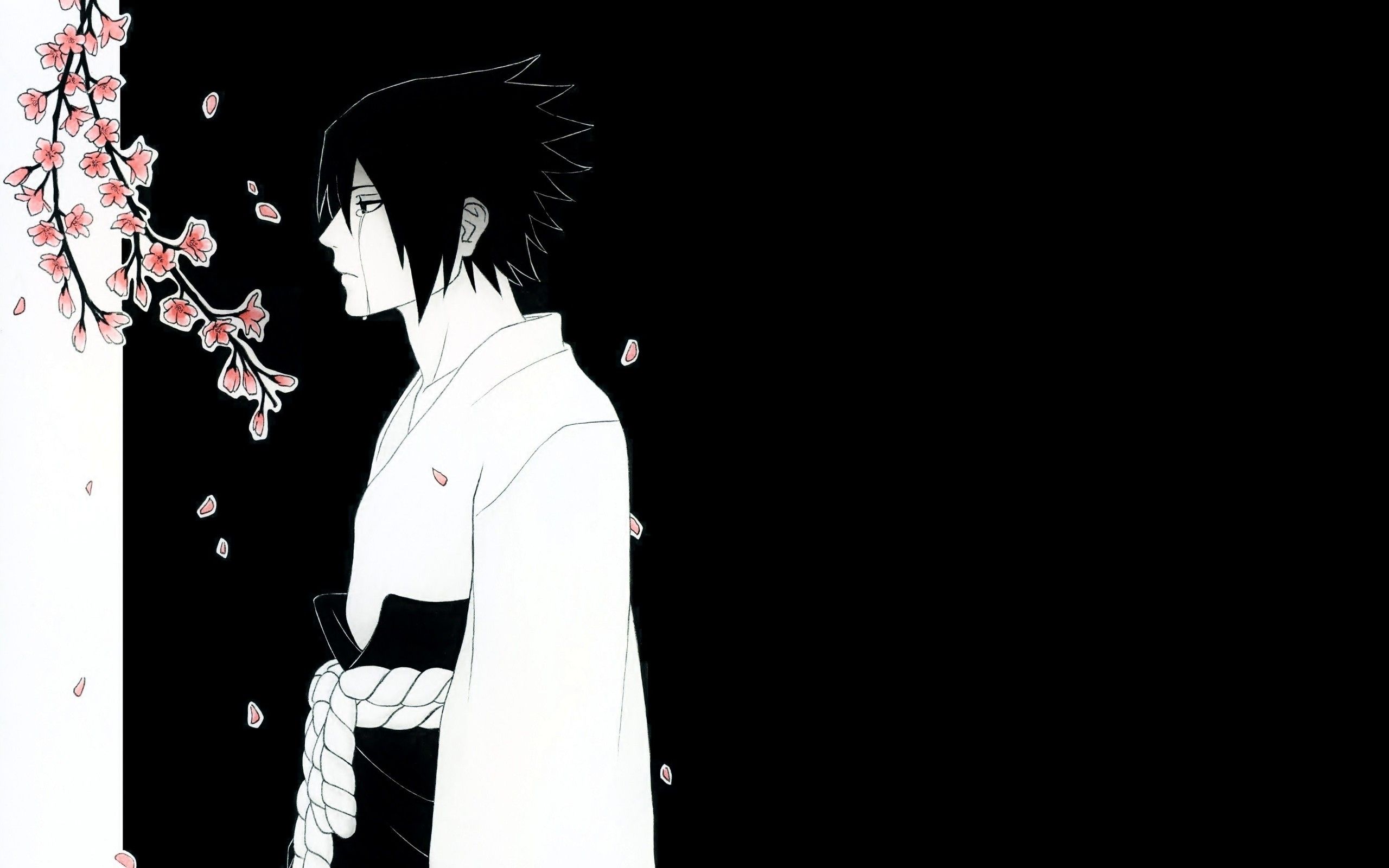 Sasuke Black And White Wallpapers