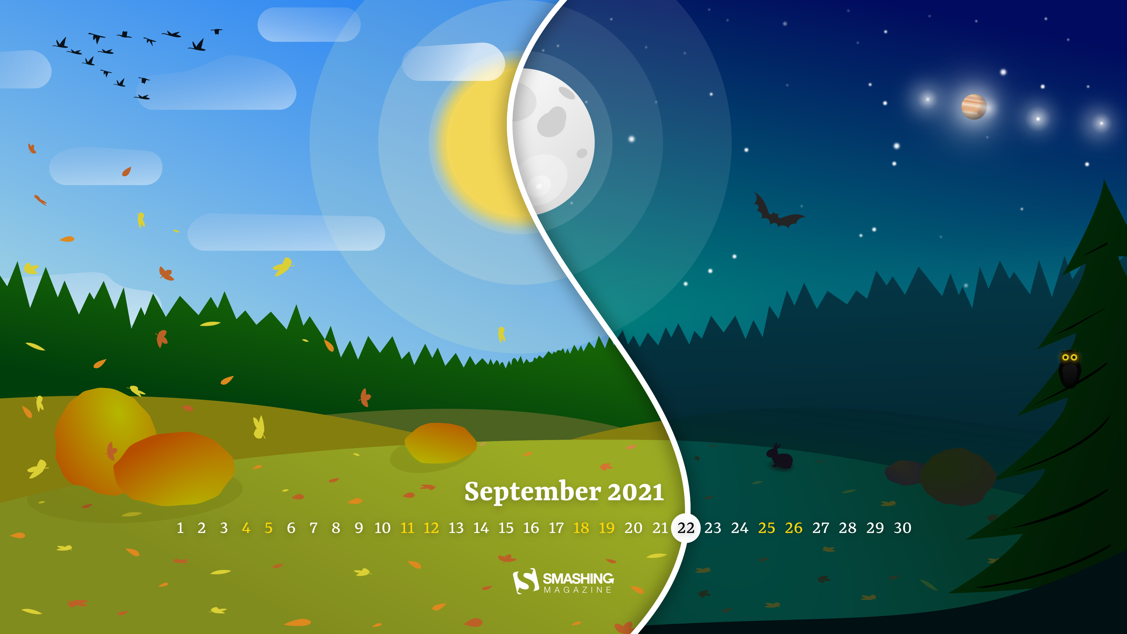 September 2021 Calendar Wallpapers