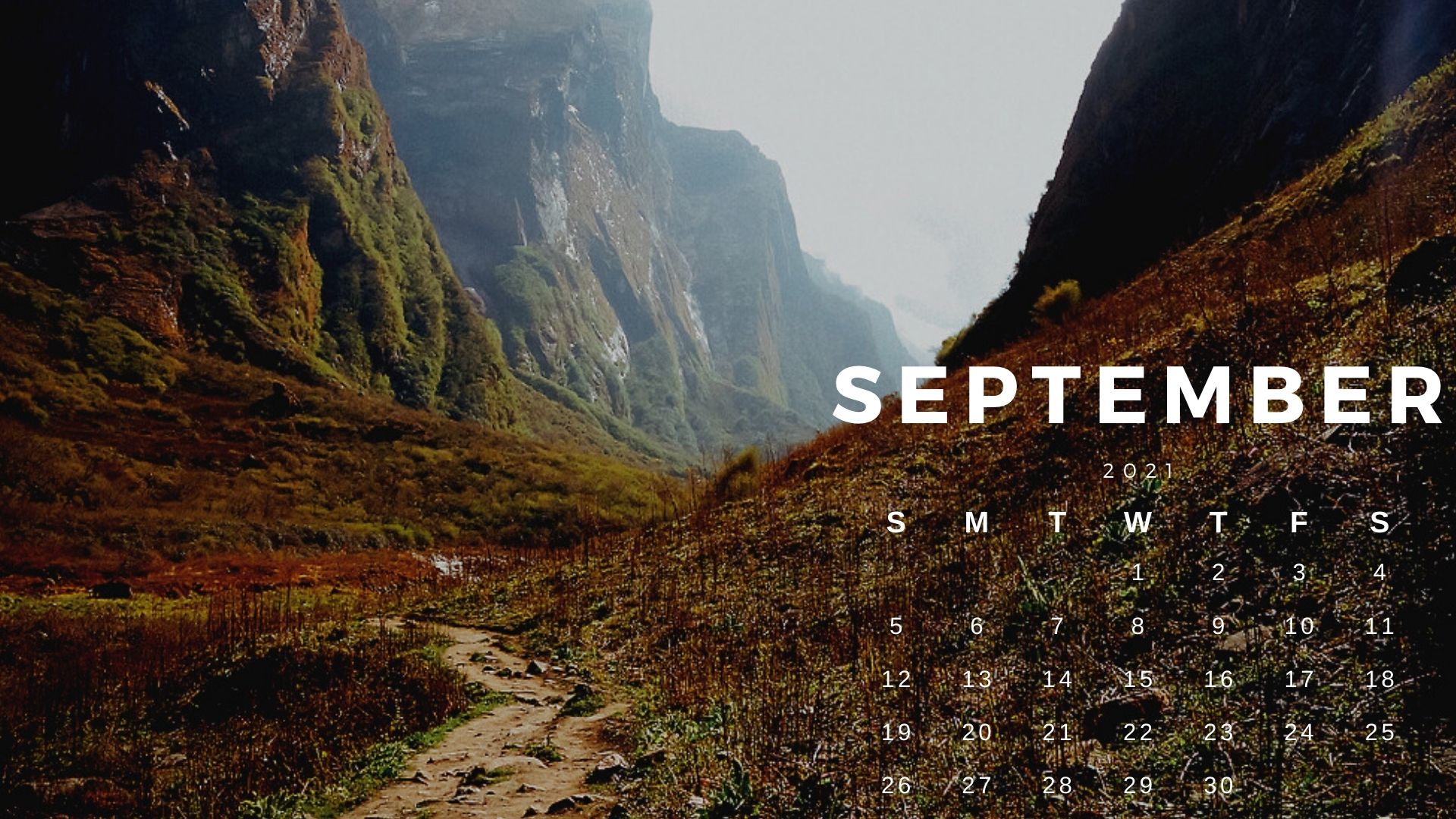 September 2021 Calendar Wallpapers