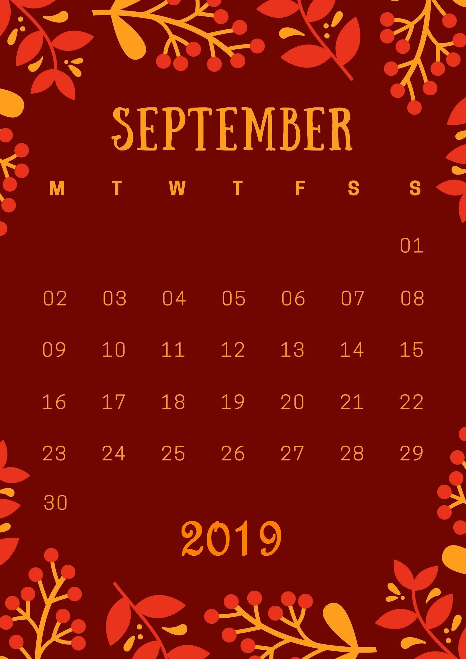 September Iphone Wallpapers