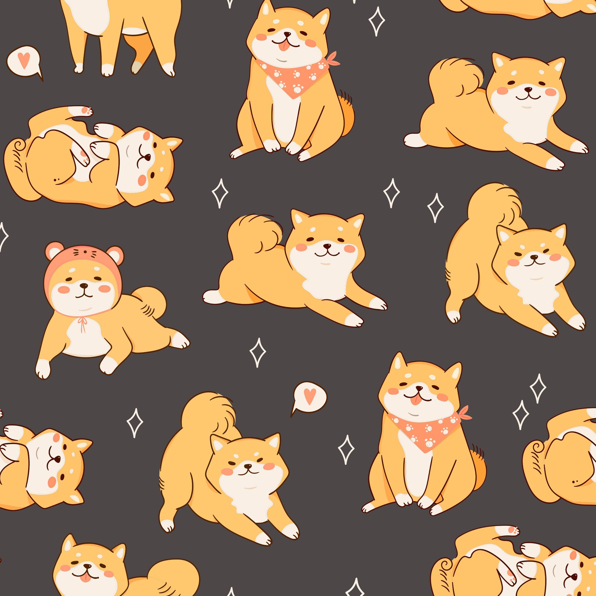 Shiba Inu Cartoon Wallpapers