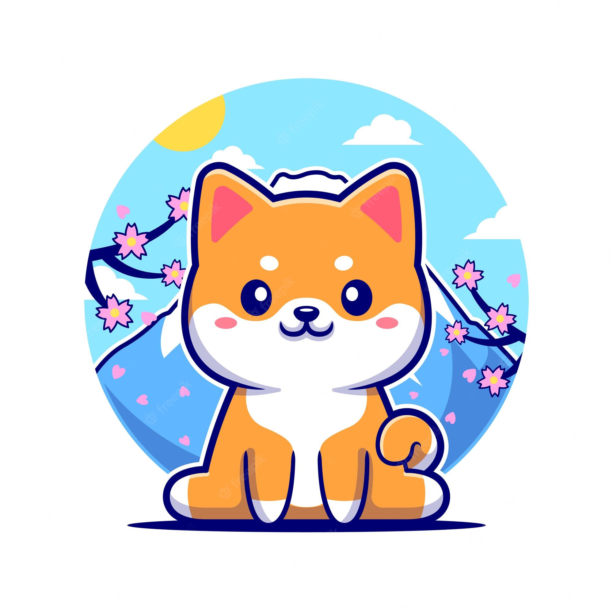 Shiba Inu Cartoon Wallpapers