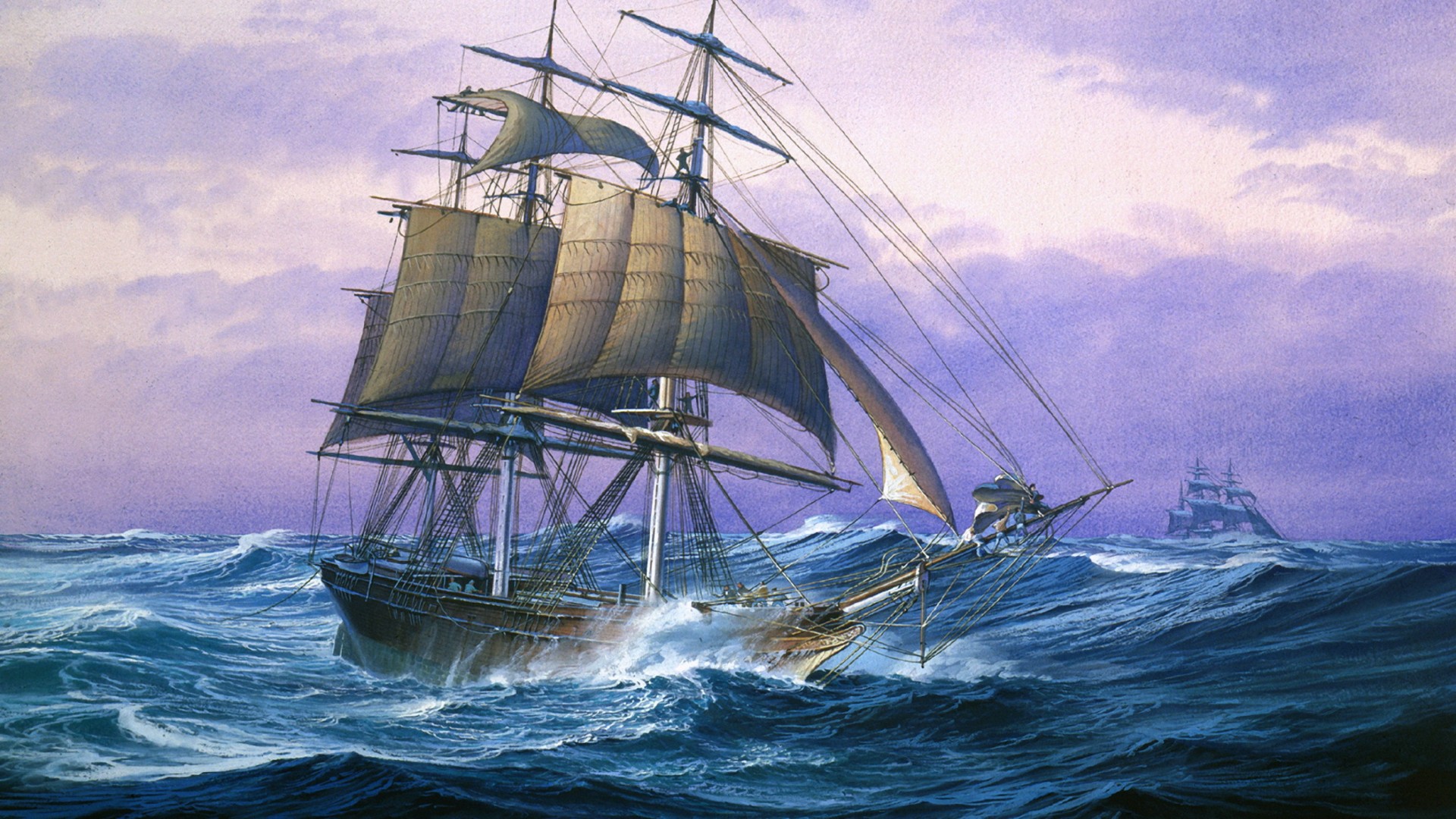 Ship In The Ocean Wallpapers