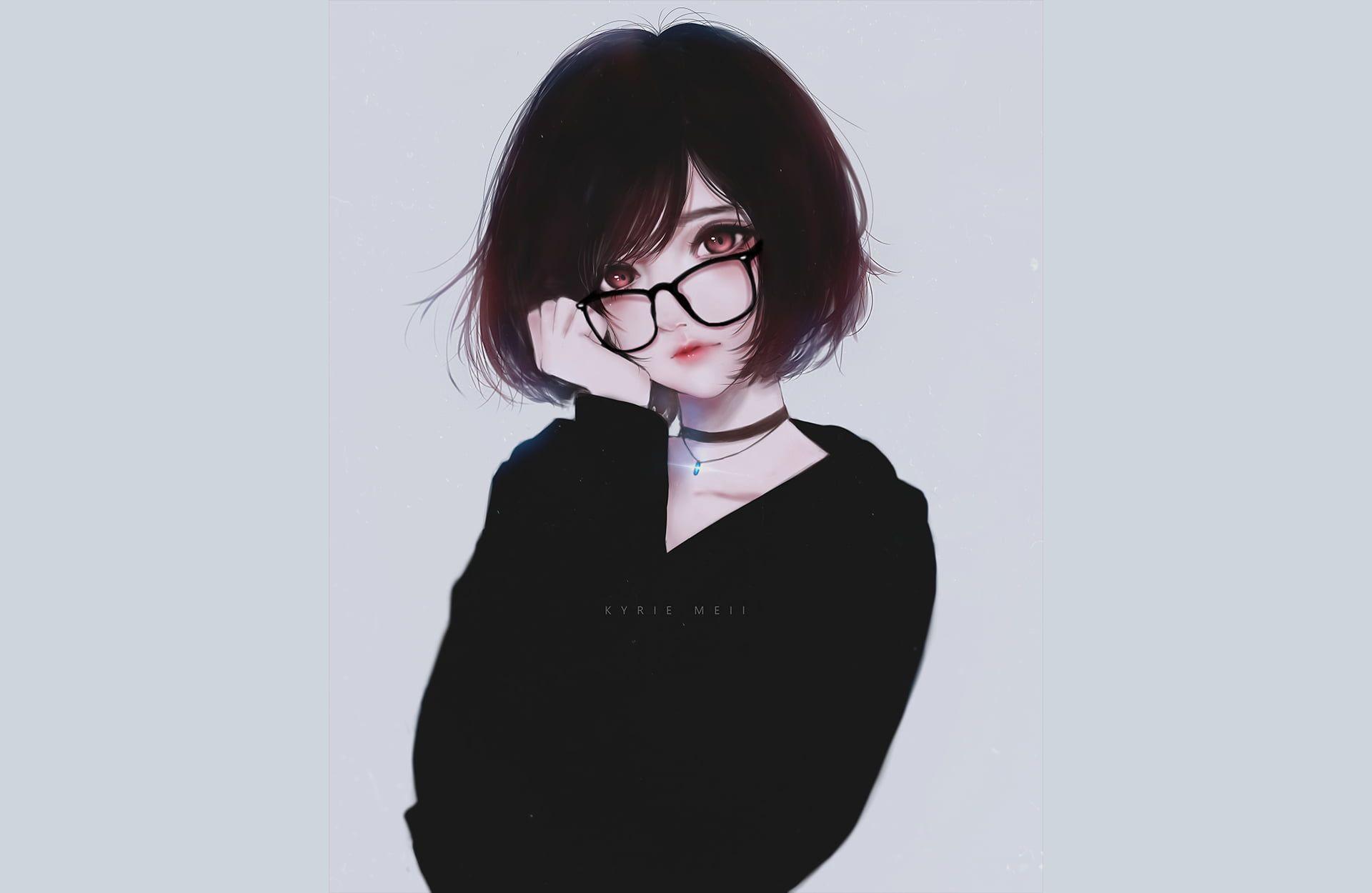 Short Hair Anime Girl Wallpapers