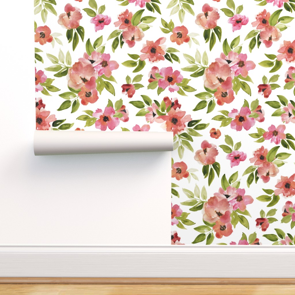 Simple Aesthetic Watercolor Flowers Wallpapers