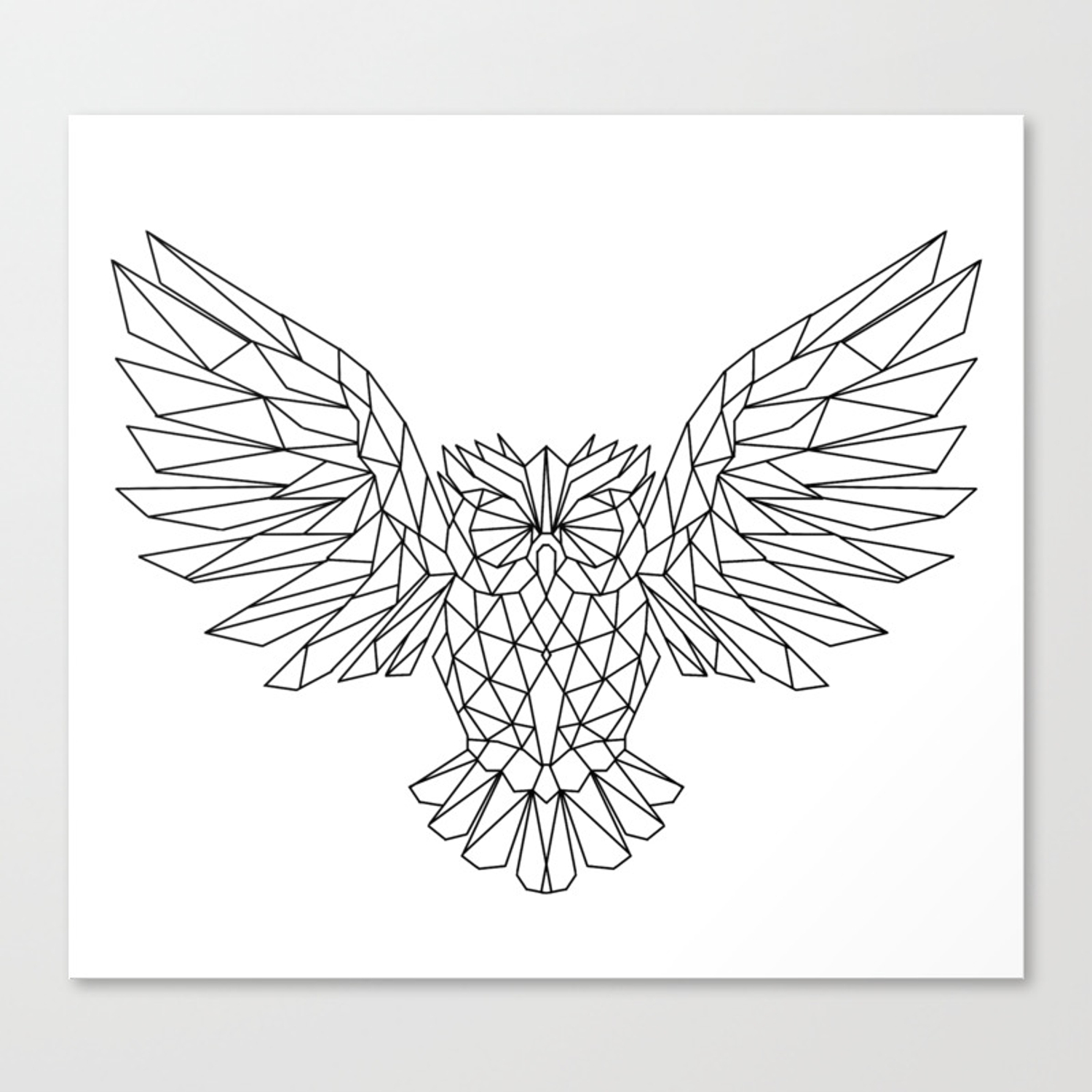 Simple Geometric Owl Wallpapers