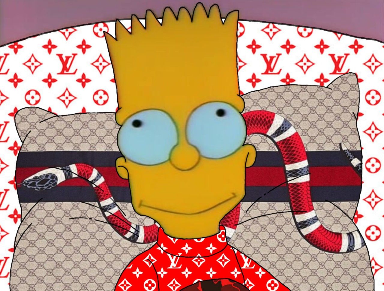 Simpsons Louis Vuitton Wallpapers