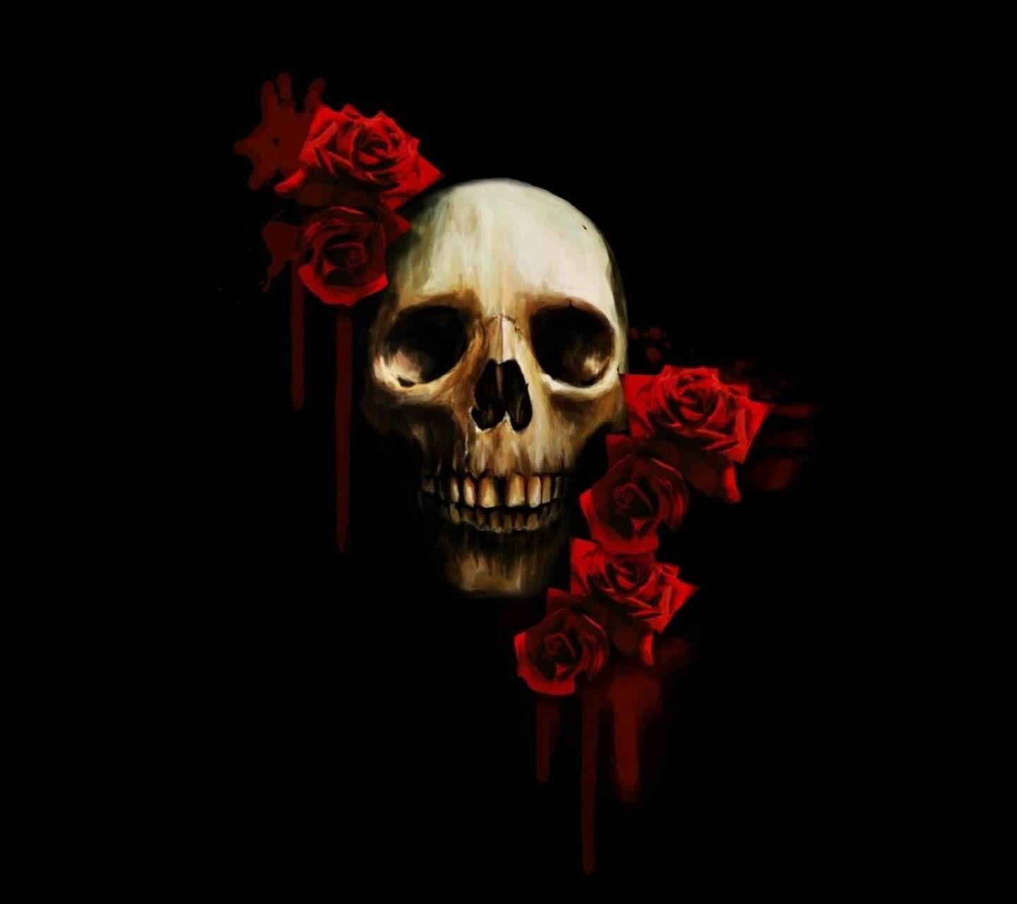 Skull And Flower Wallpapers